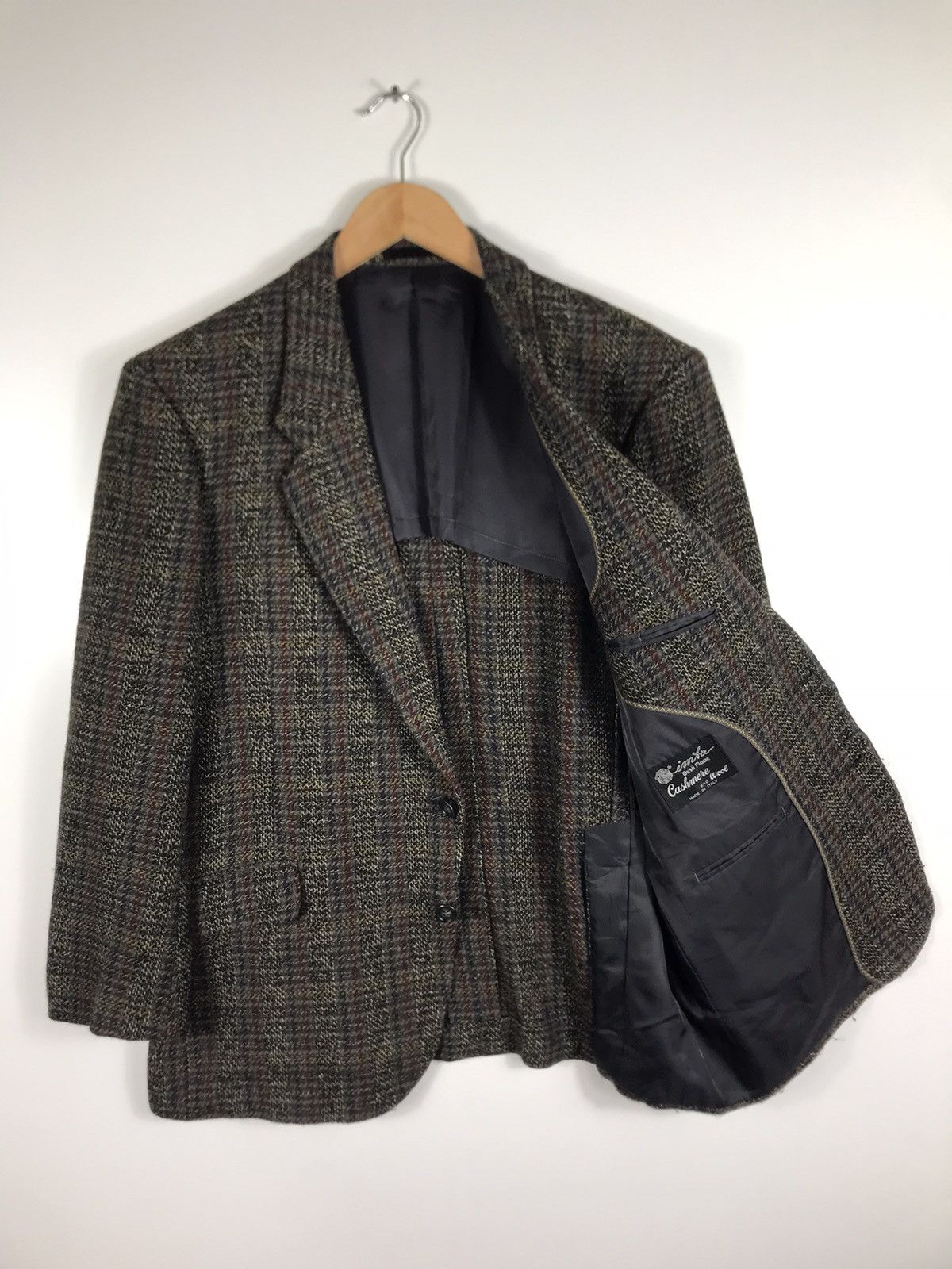 Vintage ⚡️Vintage Cashmere & Wool Tweed Coat Jacket Size US M / EU 48-50 / 2 - 8 Thumbnail