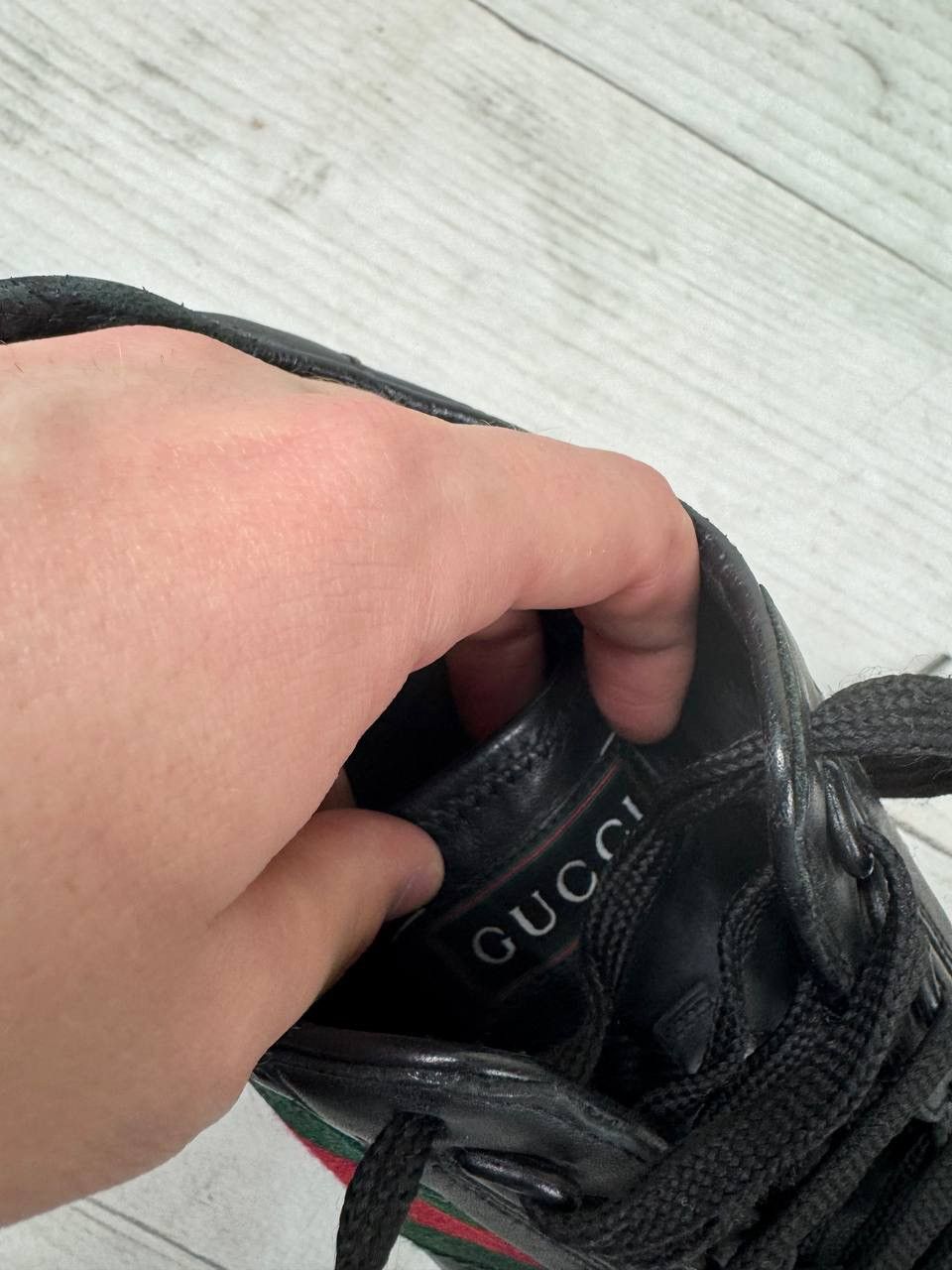 Gucci Gucci Micro Guccissima GG Low Top Leather Sneakers Size US 10.5 / EU 43-44 - 11 Thumbnail