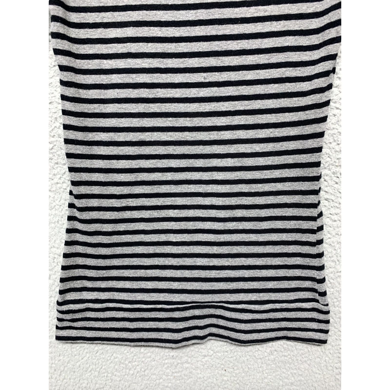 Vintage POOF Women’s Top Size M Gray Black Full Length Sleeves Button Stretch Shirt Women Regular Fit Long Sleeve Pullover Rounded Neck Size M / US 6-8 / IT 42-44 - 6 Thumbnail