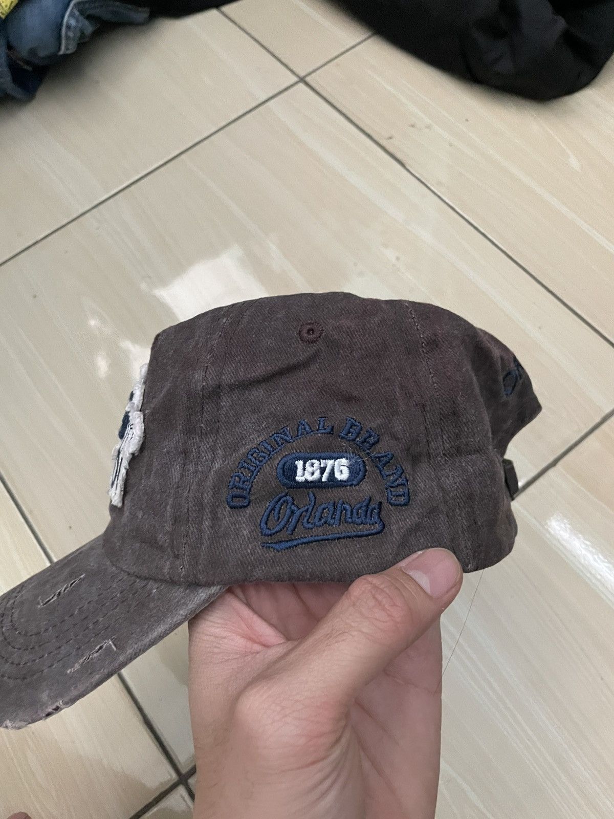 Japanese Brand Vintage ORLANDO ORIGINAL 01 Distressed style cap hat faded Size ONE SIZE - 2 Thumbnail