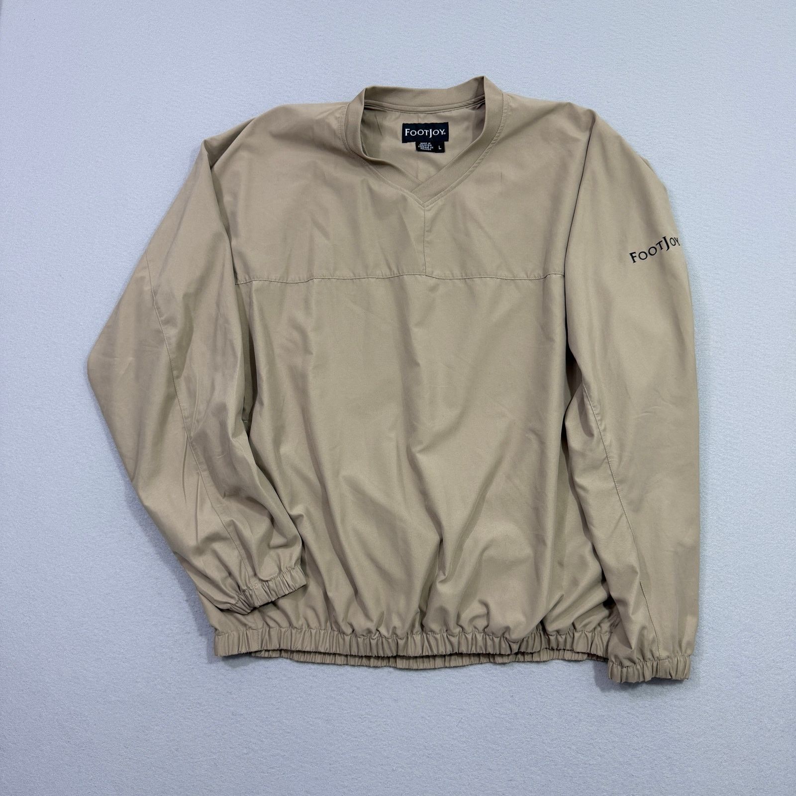 Footjoy Footjoy Windbreaker Jacket Men's Large Tan Golf Golfing Size US L / EU 52-54 / 3 - 1 Thumbnail