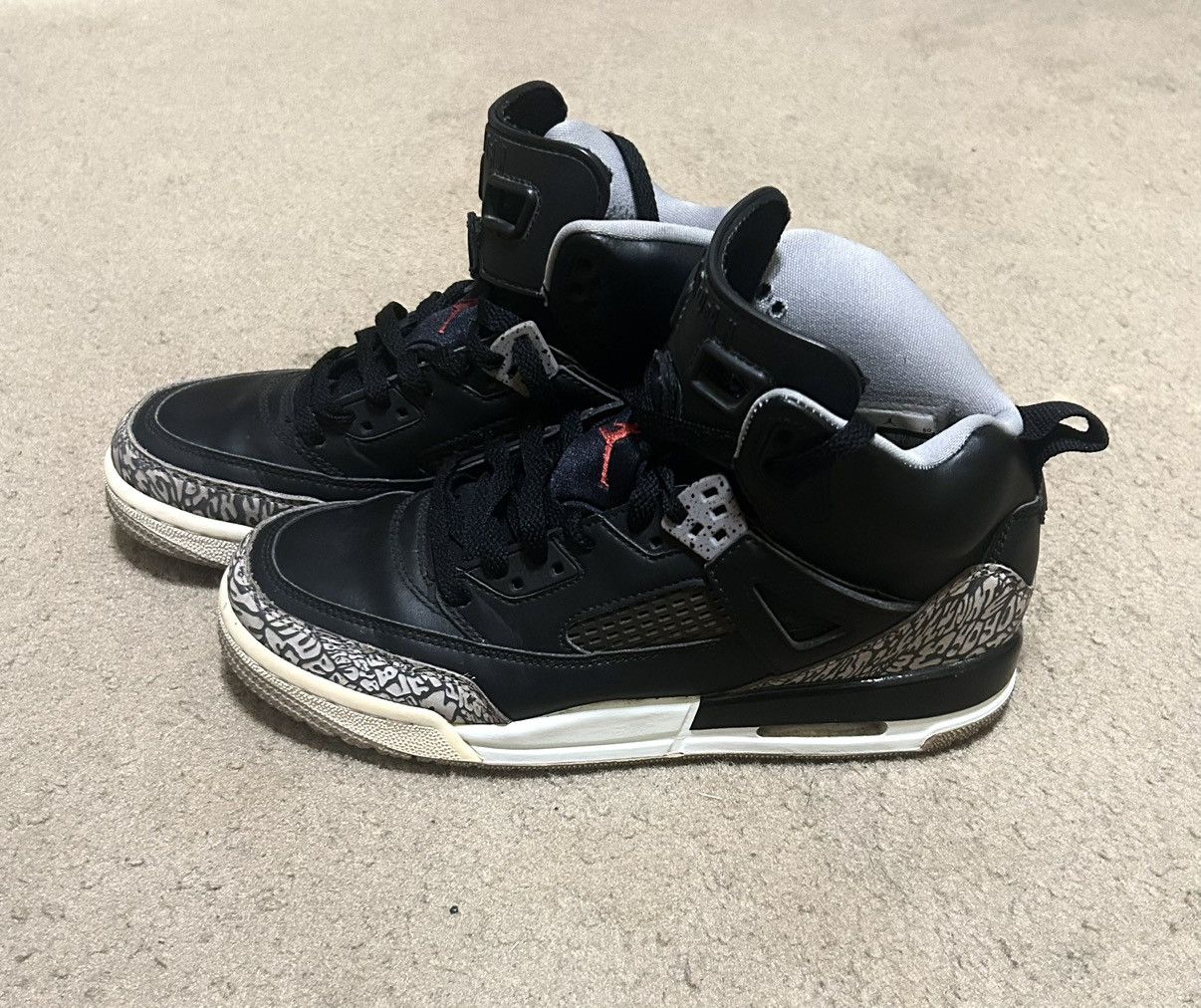 Jordan Brand Nike Air Jordan Spizike Black Cement (Used) Size US 7 / EU 40 - 2 Thumbnail