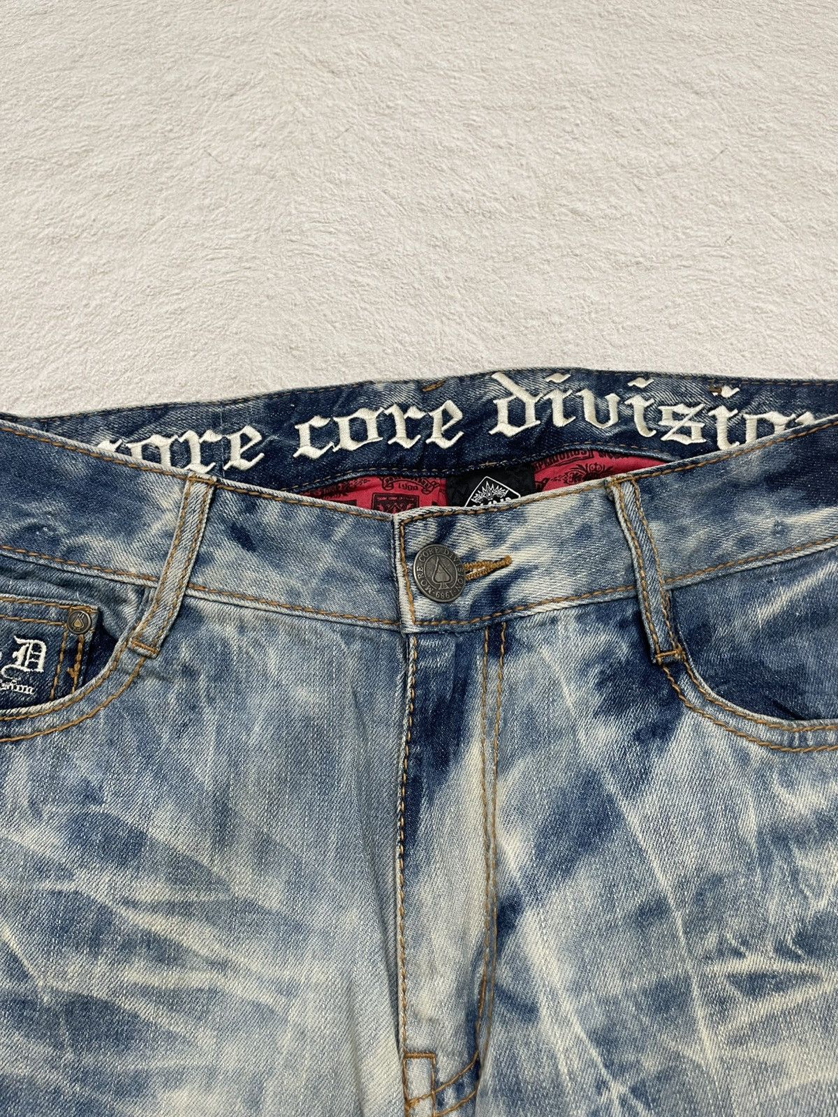 Hysteric Glamour 2000s MCD Acid Wash Vintage Embroidered Y2K Size US 32 / EU 48 - 5 Thumbnail