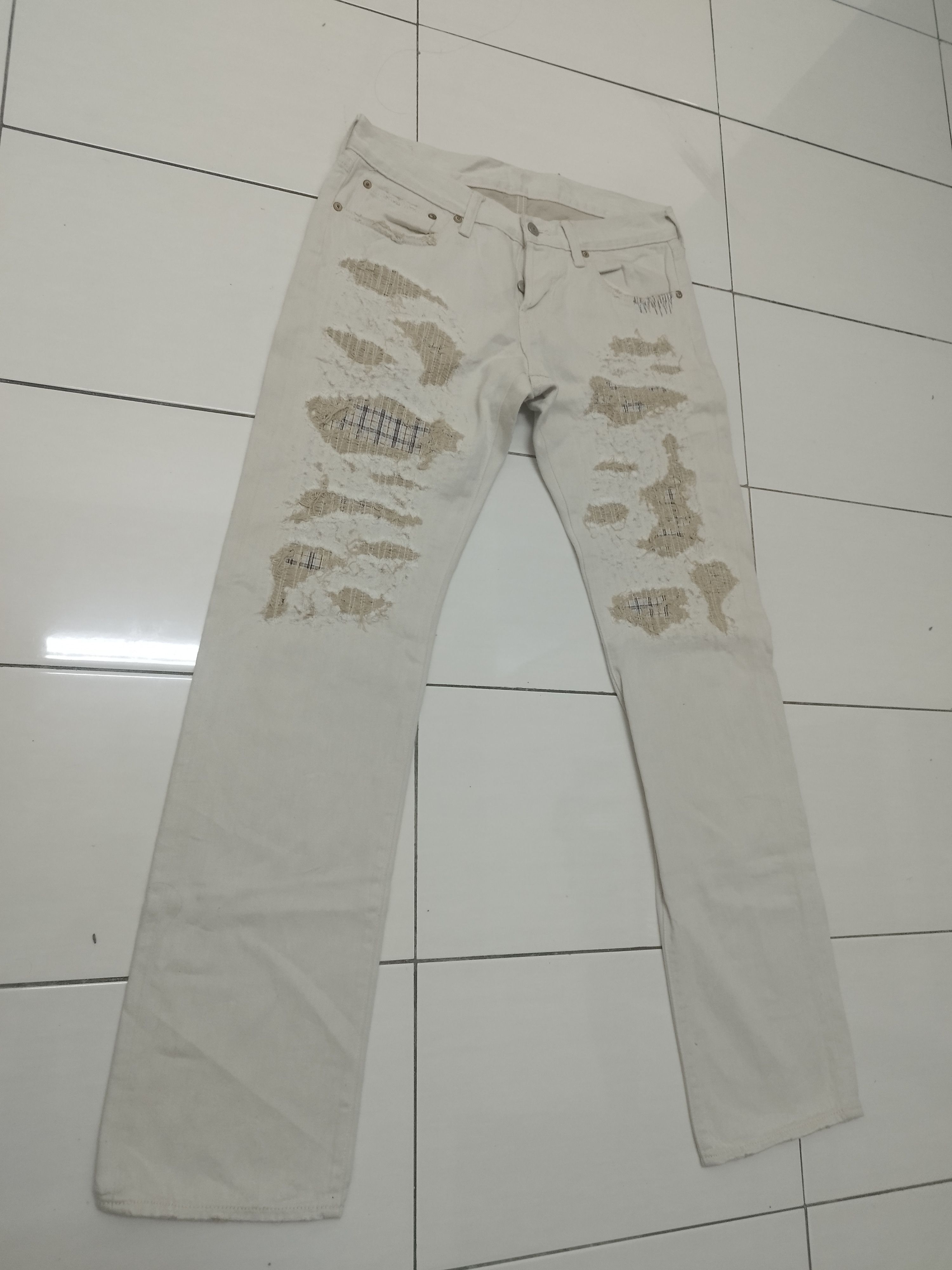 Eternal × Kapital ETERNAL DISTRESSED DENIM Size US 30 / EU 46 - 2 Thumbnail