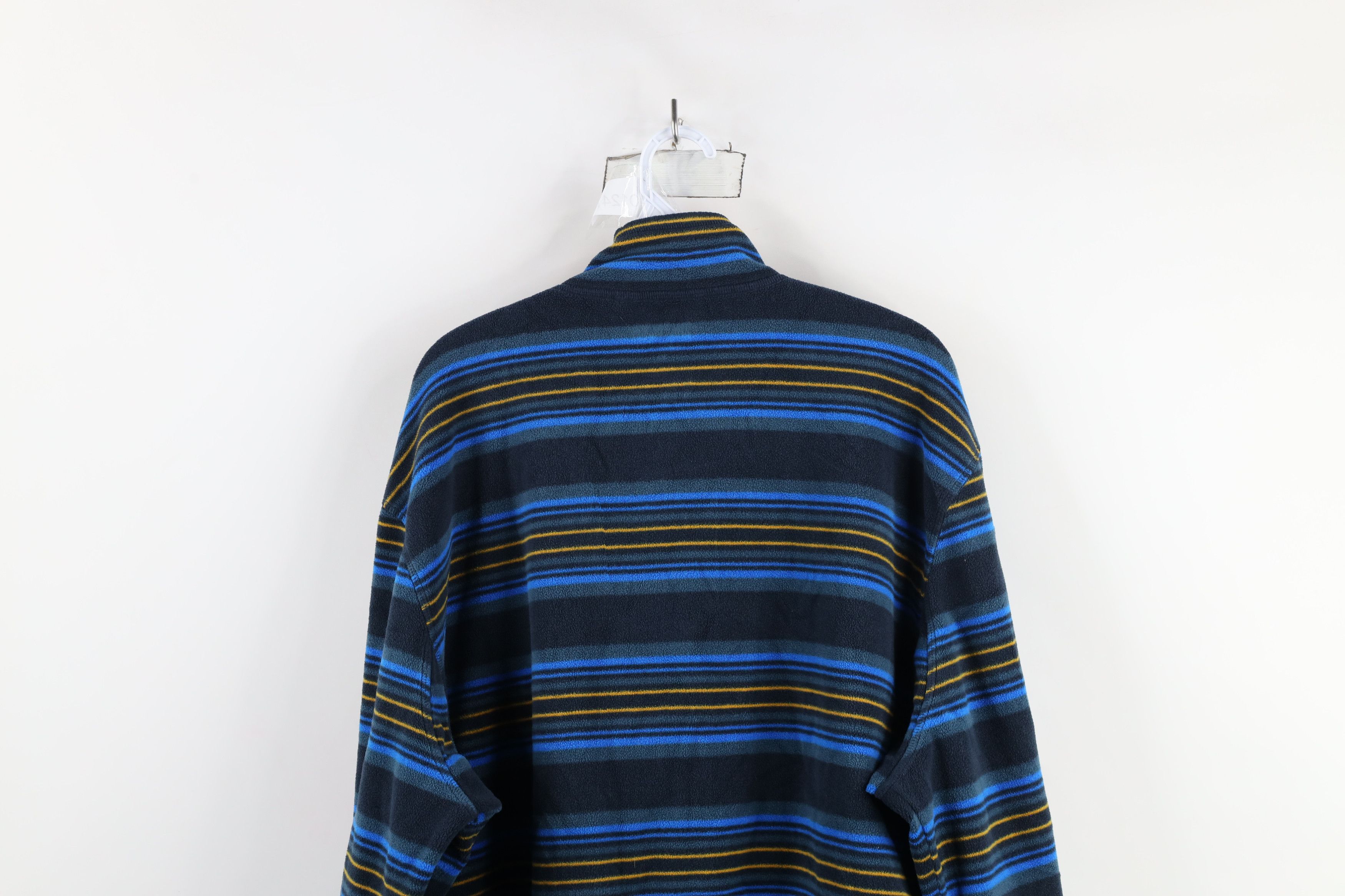 Duluth Trading Company × Vintage Duluth Trading Co Striped Fleece Half Zip Pullover Sweater Size US XL / EU 56 / 4 - 11 Thumbnail
