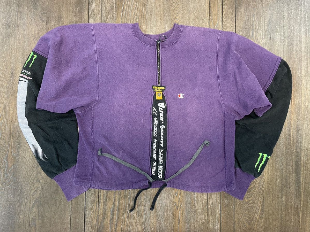 Champion Champion x Vanson Leathers Reverse Weave Halfzipper Size L / US 10 / IT 46 - 1 Thumbnail