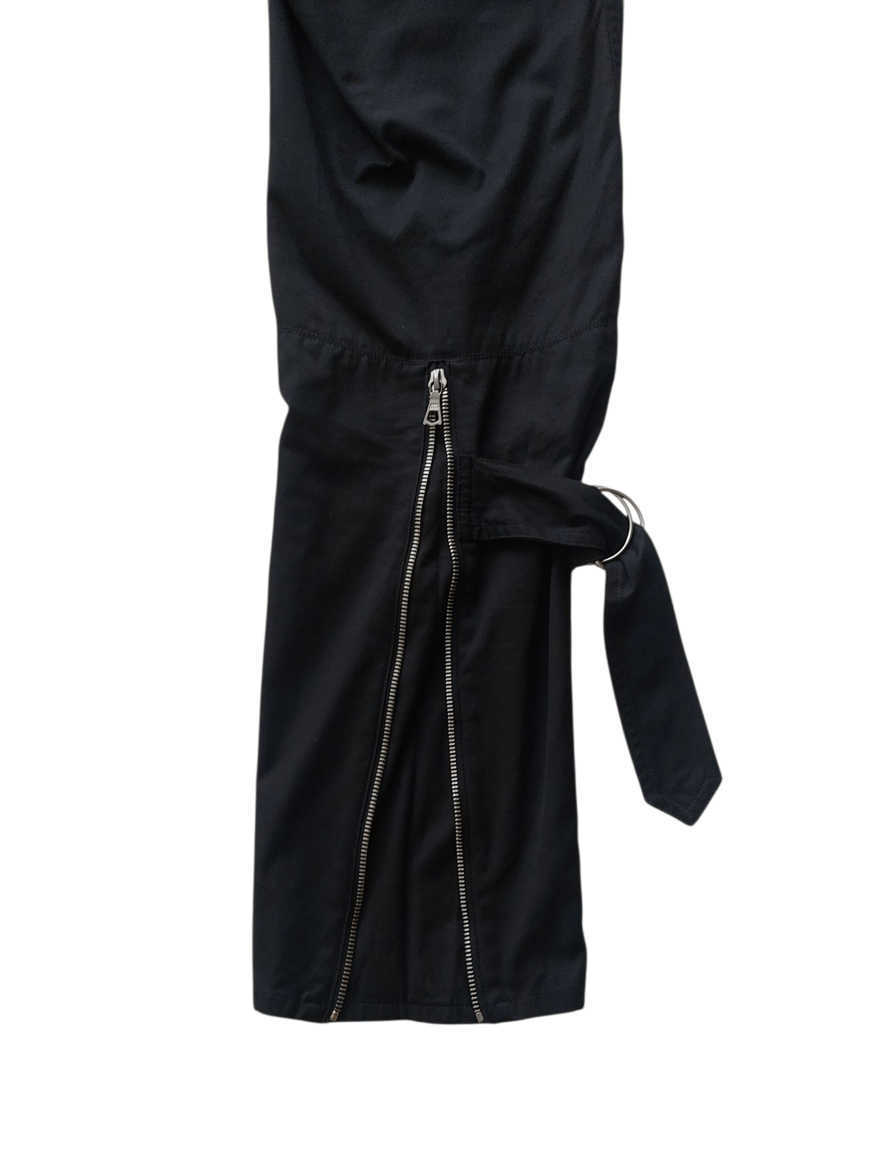 Dries Van Noten Dries Van Noten Black Bondage Strap Back Zipper Pants Size US 30 / EU 46 - 4 Thumbnail