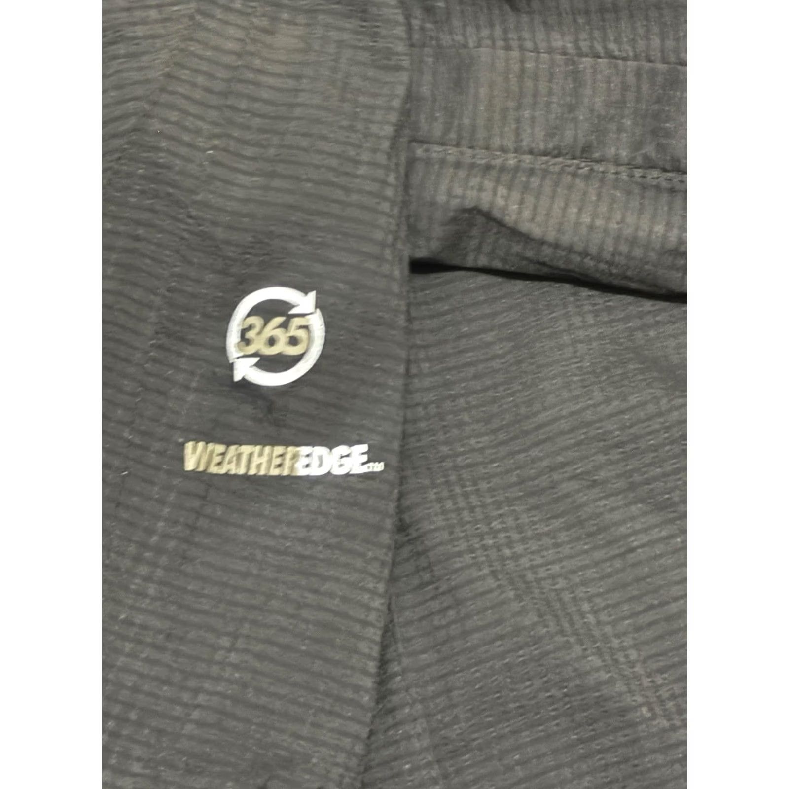 Eddie Bauer Eddie Bauer Weather Edge 365 Jacket Hooded Waterproof Lightweight Black XL Unisex Adults Zip Pockets Geometric Pattern Rain Coat WeatherEdge Model Size US XL / EU 56 / 4 - 6 Thumbnail