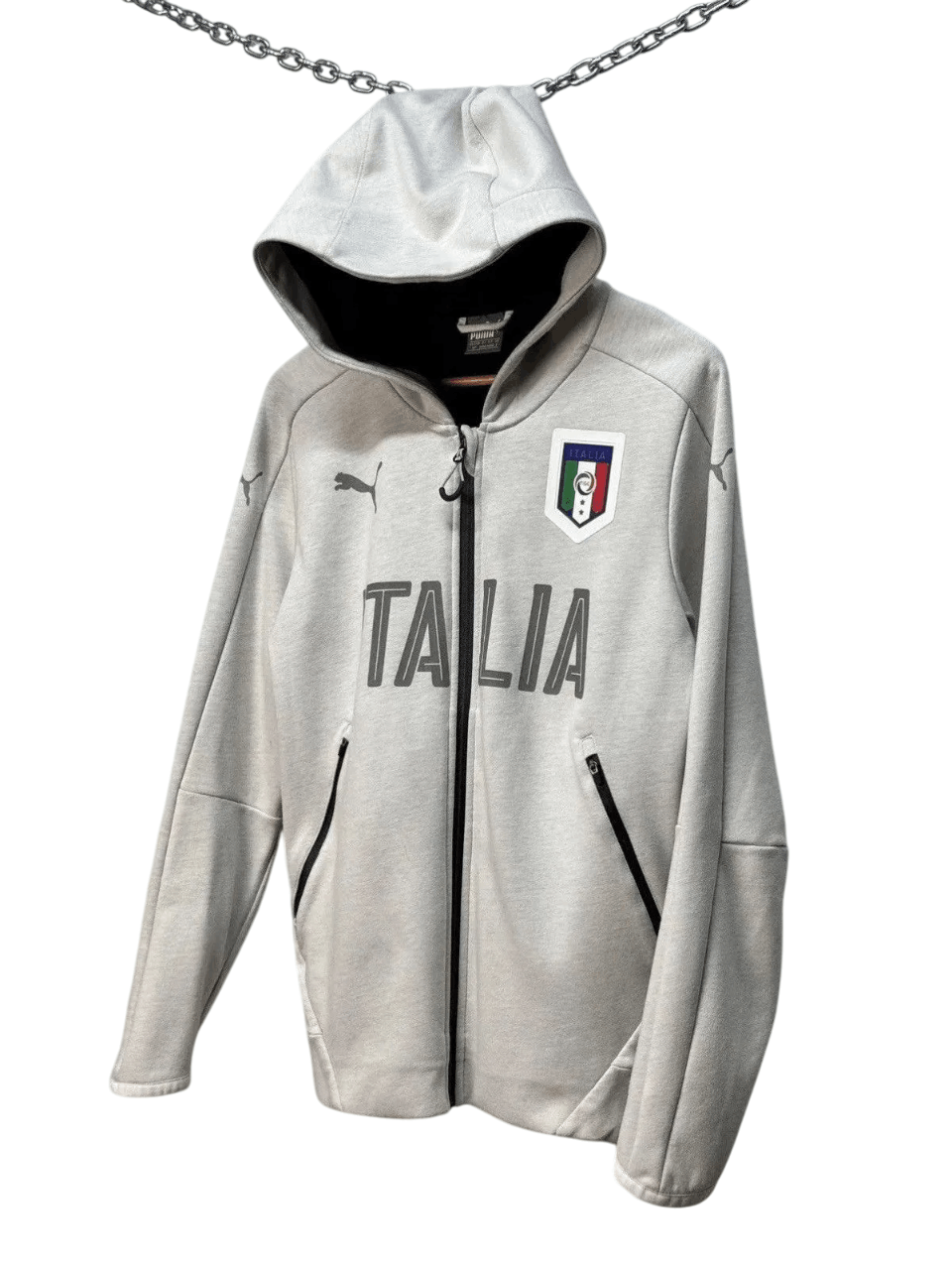 Nike Vintage Puma Italy Zip Hoodie Jersey Football Blockcore Size US S / EU 44-46 / 1 - 8 Thumbnail