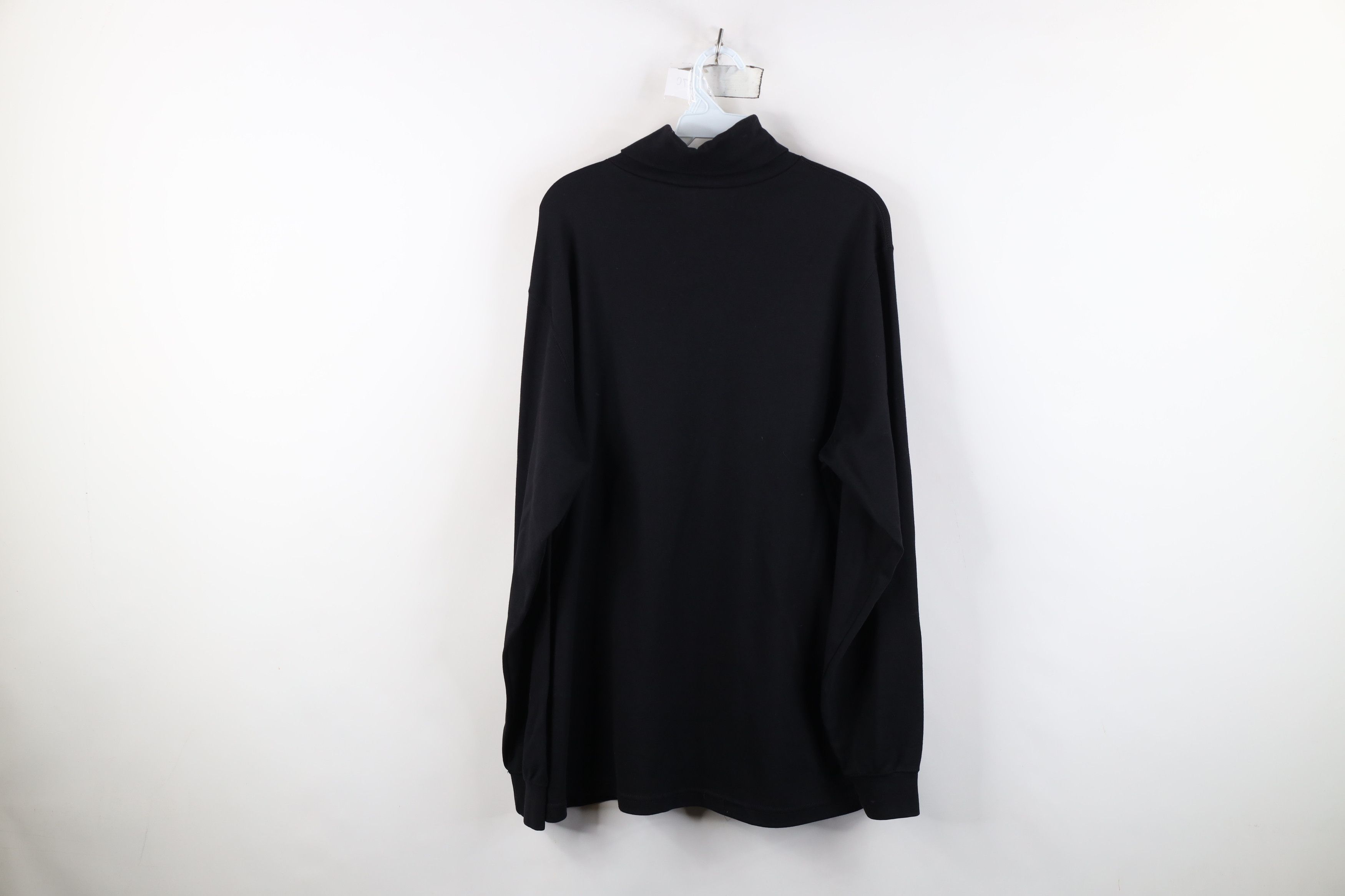 Lands' End Vintage 90s Lands End Soft Knit Turtleneck T-Shirt Black USA Size US L / EU 52-54 / 3 - 11 Thumbnail