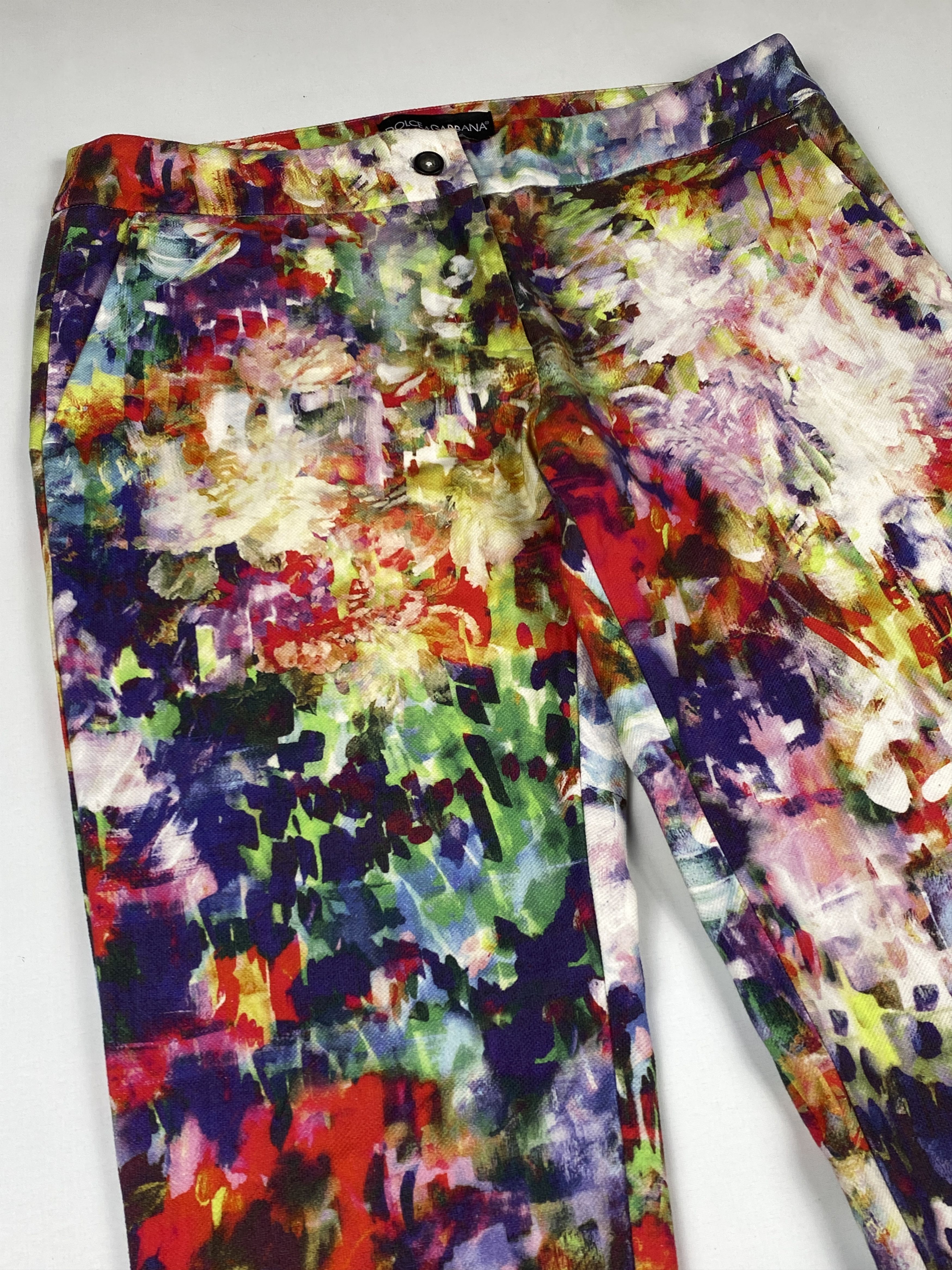 Dolce & Gabbana Multicolor Paint Splatter Print Jeans Size 30" / US 8 / IT 44 - 5 Thumbnail