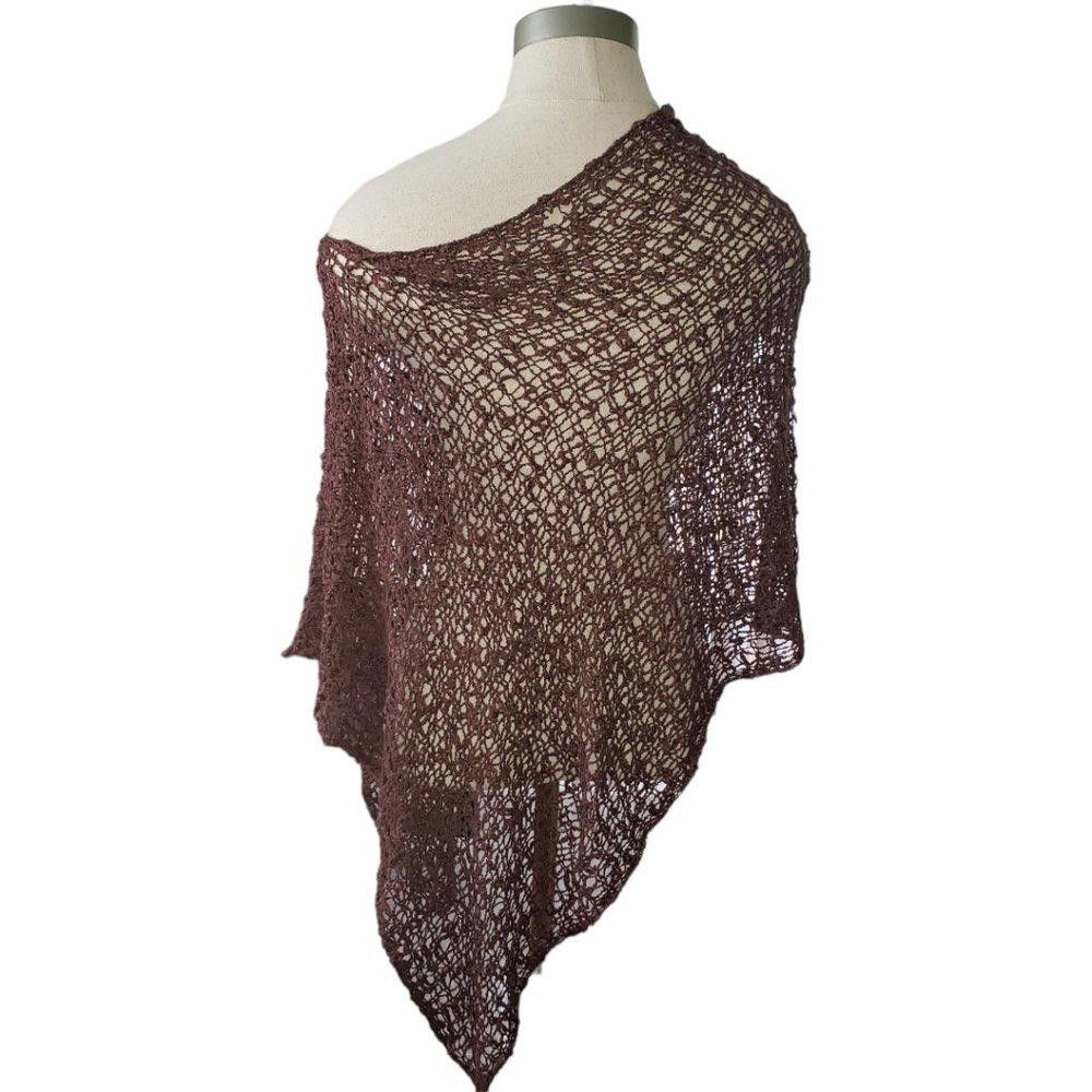 Designer CT804 Lost River 5-Way Knit Poncho Brown S Size S / US 4 / IT 40 - 2 Thumbnail