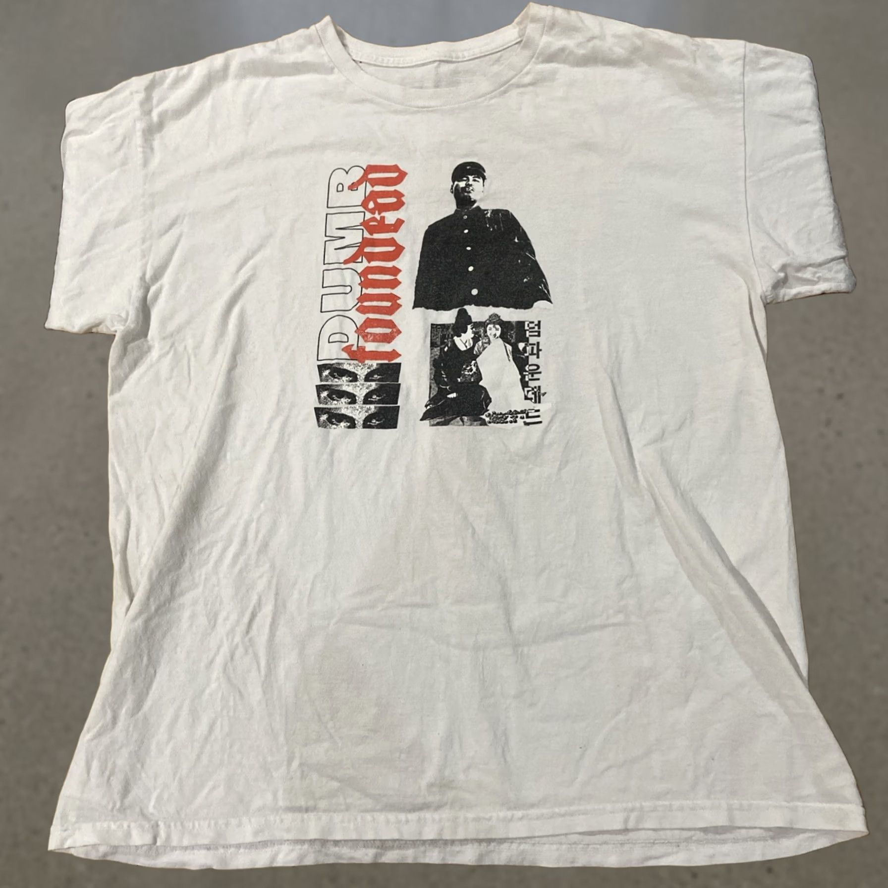 Vintage Dumbfounded Yikes! World Tour Wu-Tang T-Shirt 2XL White Graphic 2018 Hip Hop Retro Crew Neck Short Sleeve Men Size US XXL / EU 58 / 5 - 1 Thumbnail