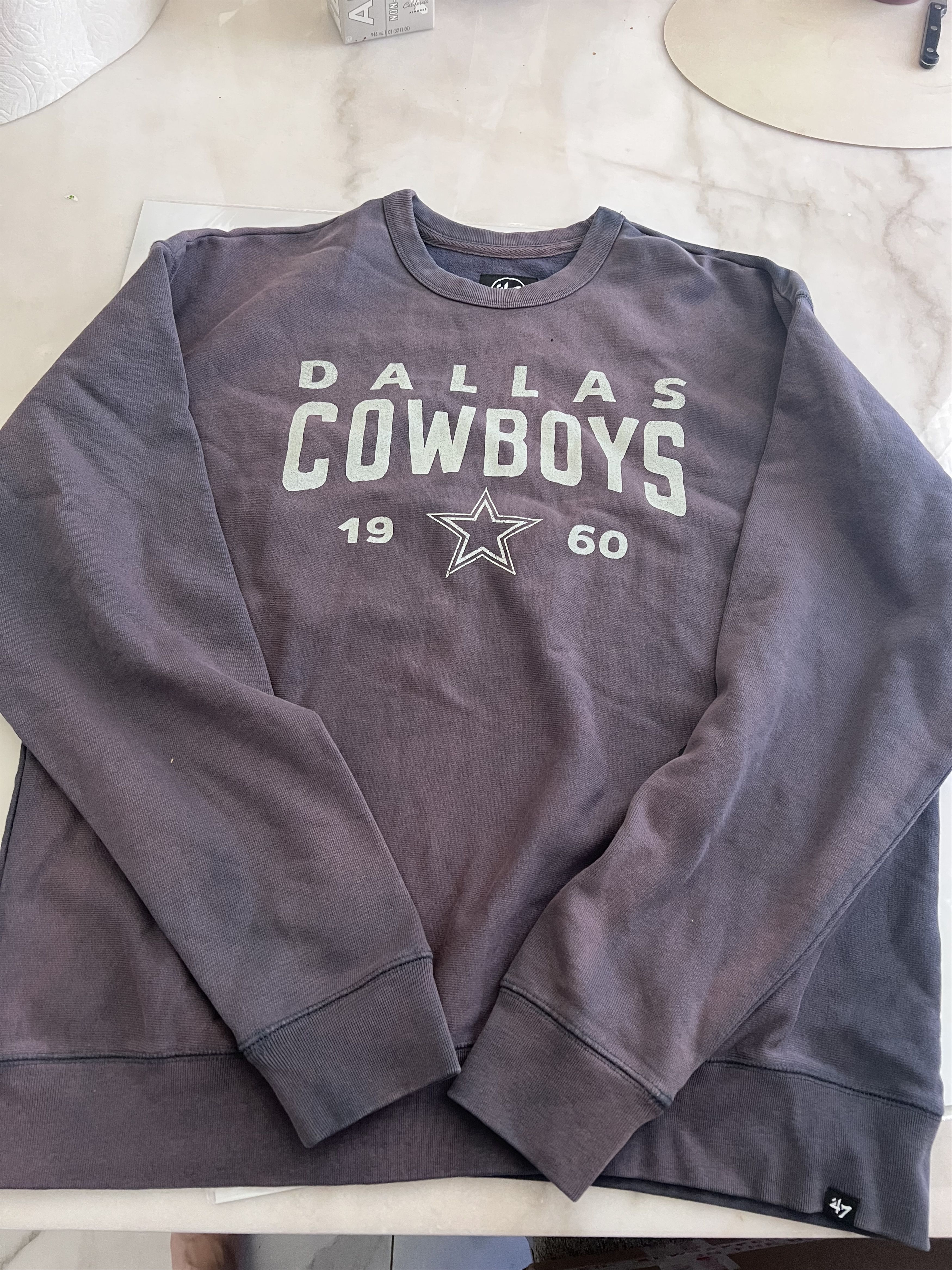 NFL Men’s ‘47 Brand NFL Dallas Cowboys Crewneck Sz Large Size US L / EU 52-54 / 3 - 3 Thumbnail