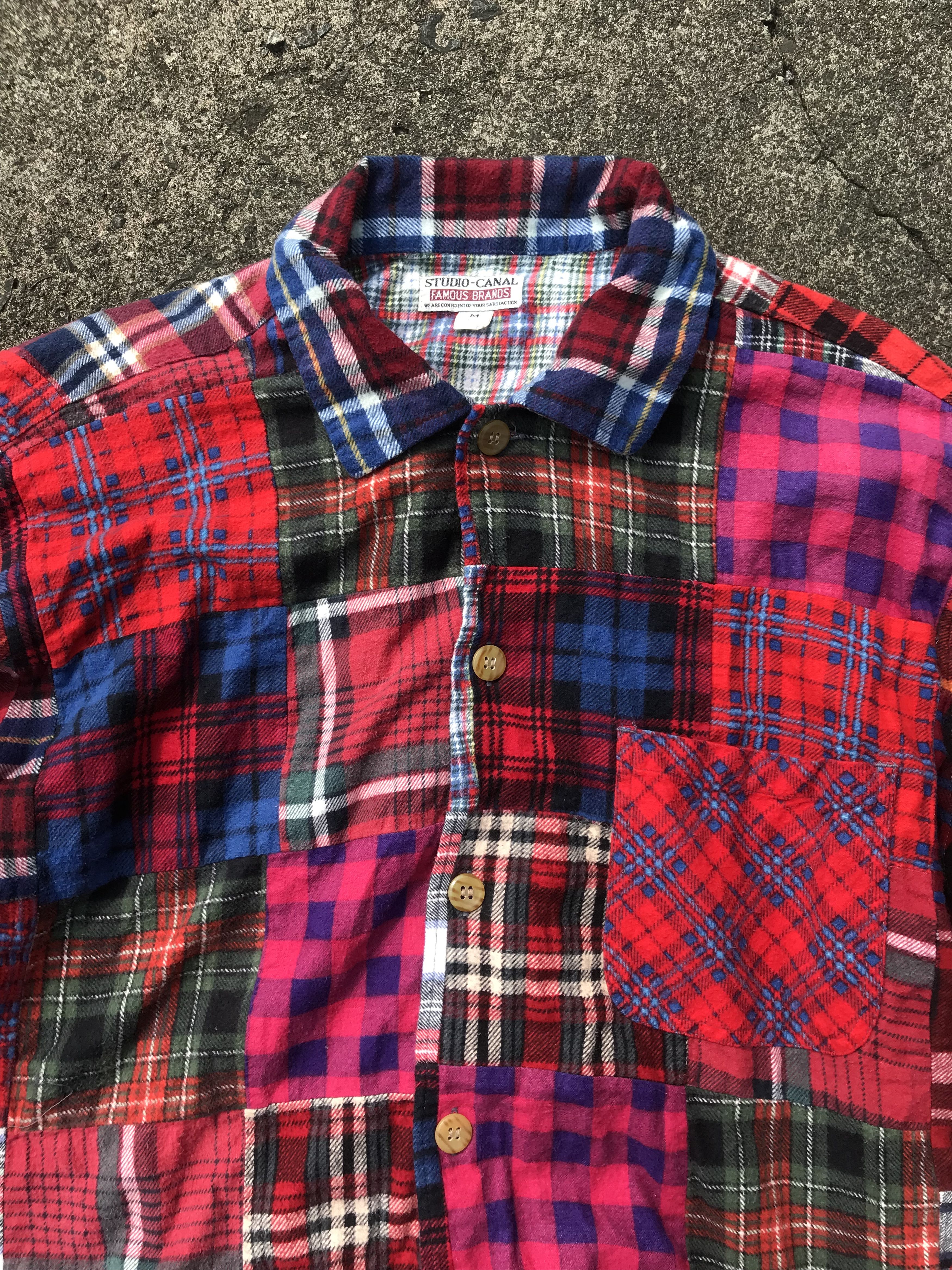 Japanese Brand Studio canal patchwork punk flanel Size US M / EU 48-50 / 2 - 3 Thumbnail