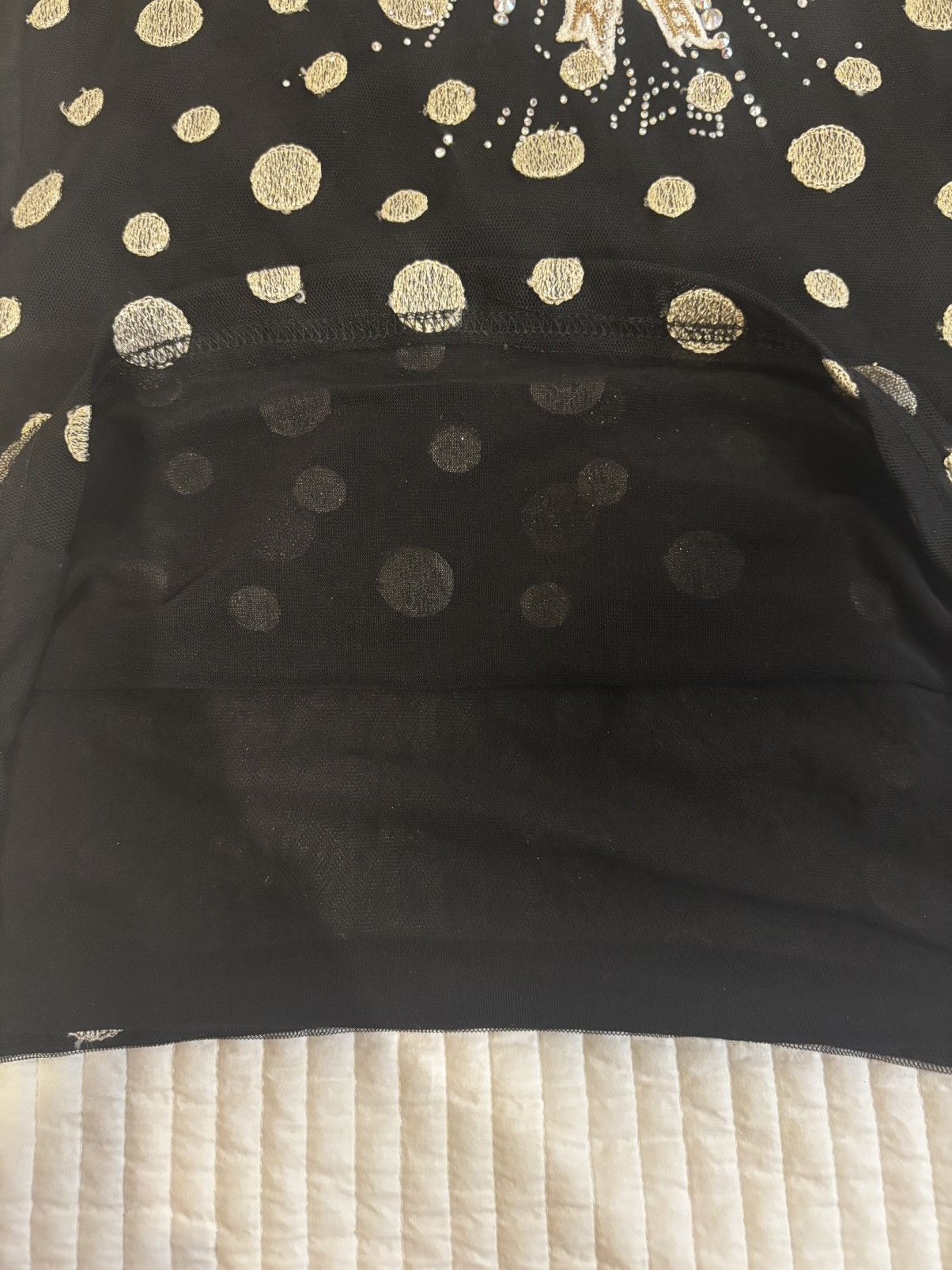 Other Black beaded Top.wt891 Size M / US 6-8 / IT 42-44 - 6 Thumbnail