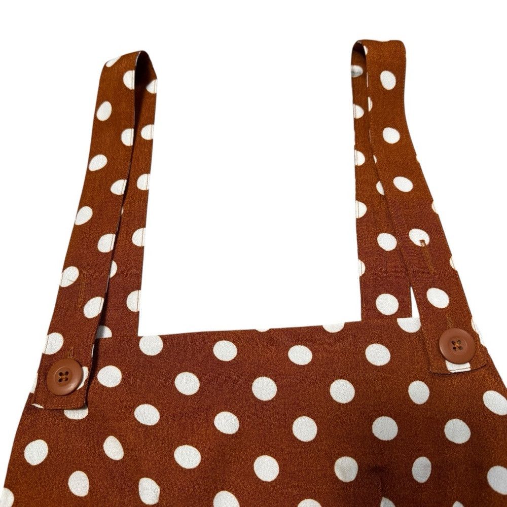 Other New Kimchi Blue Stephie Shift Brown Polka Dot Romper Size S Size 28" / US 6 / IT 42 - 5 Thumbnail