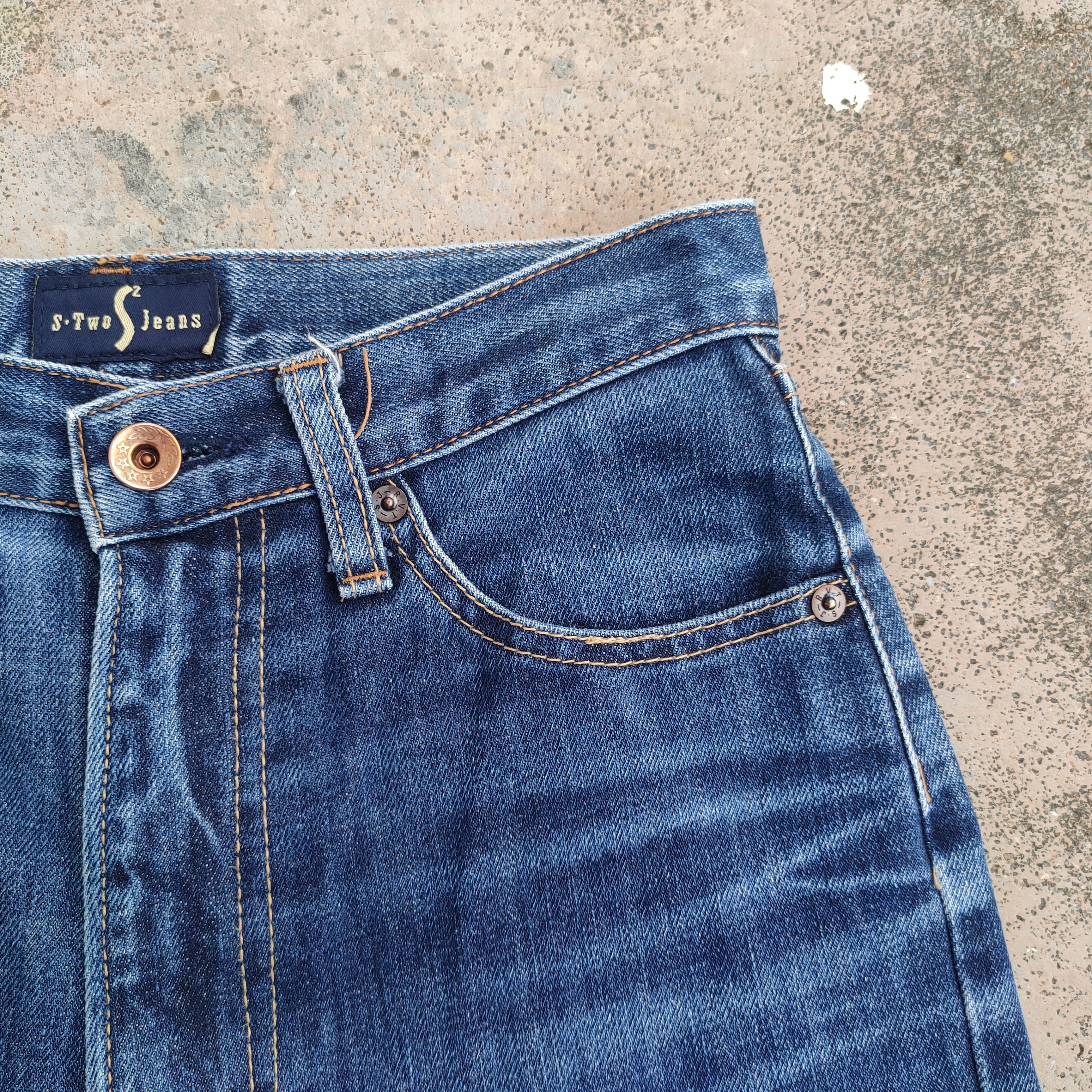 Japanese Brand VINTAGE JAPANESE FLARE JEANS DENIM PANTS Size US 26 / EU 42 - 9 Thumbnail