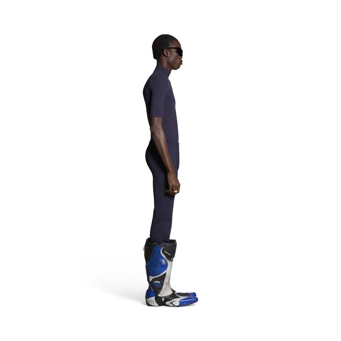 Balenciaga o1bcso1str1025 Low-Waist Fitted Pants in Navy Blue Size US 36 / EU 52 - 3 Thumbnail