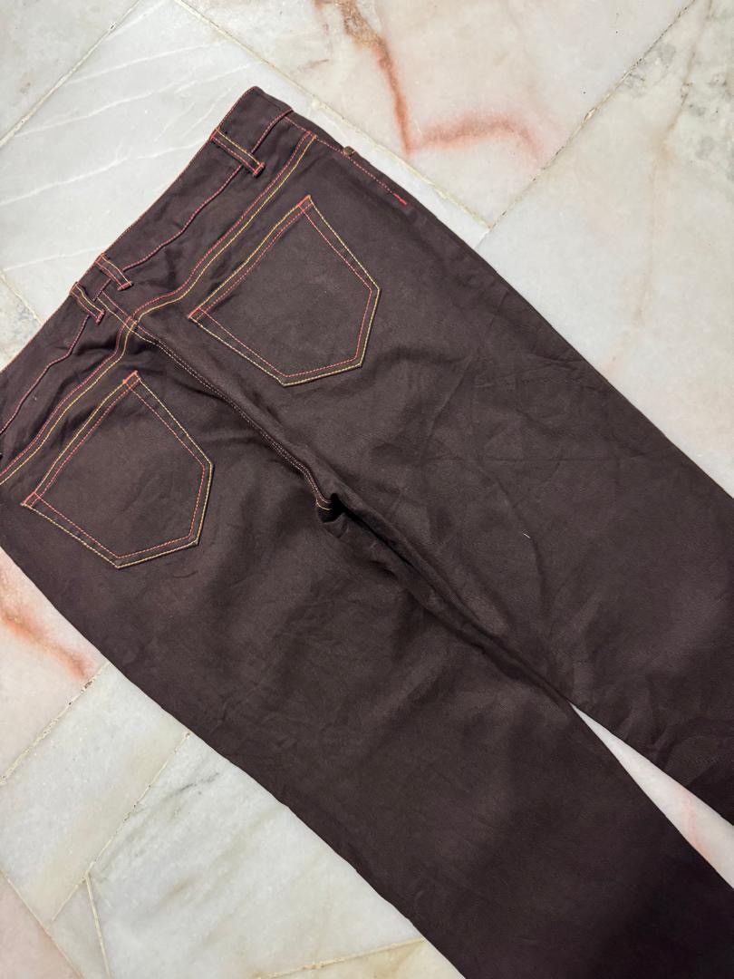Japanese Brand 💥Flare💥90s Style Japanese Darkbrown Bootcut Basic Jean Size US 32 / EU 48 - 16 Thumbnail