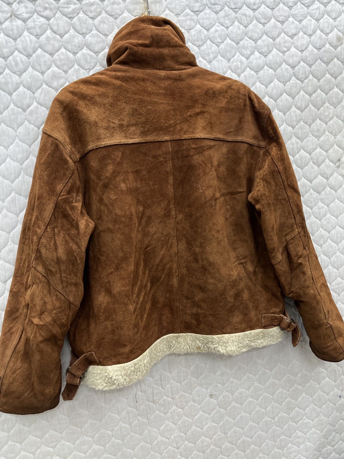 Vintage 🔥🔥🔥ARCHIVE CREATION CUBE LEATHER SHEARLING JACKET Size US L / EU 52-54 / 3 - 6 Thumbnail