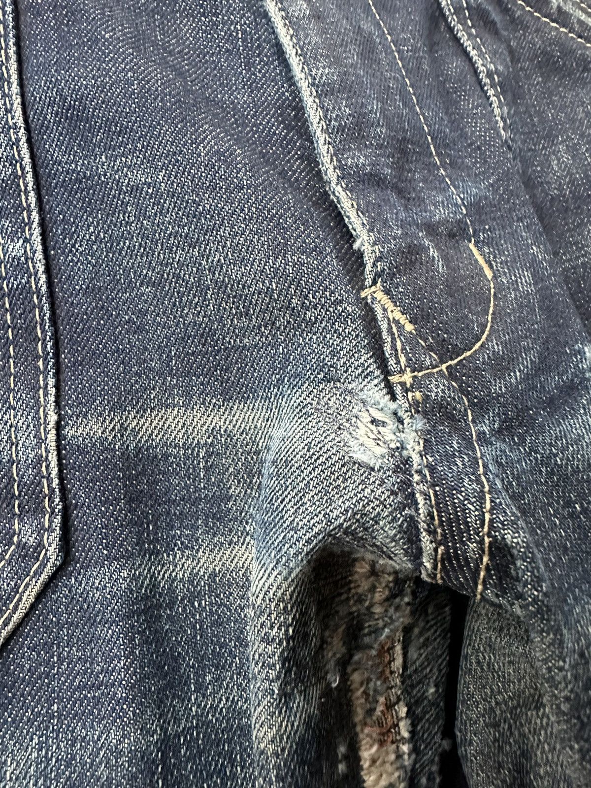 Edwin Vtg 90s Edwin Function Distressed Denim 33x33 D466 Size US 33 - 16 Thumbnail