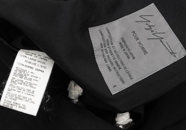Yohji Yamamoto YOHJI YAMAMOTO POUR HOMME Wool Gabardine Jacket 1 Size US S / EU 44-46 / 1 - 16 Thumbnail