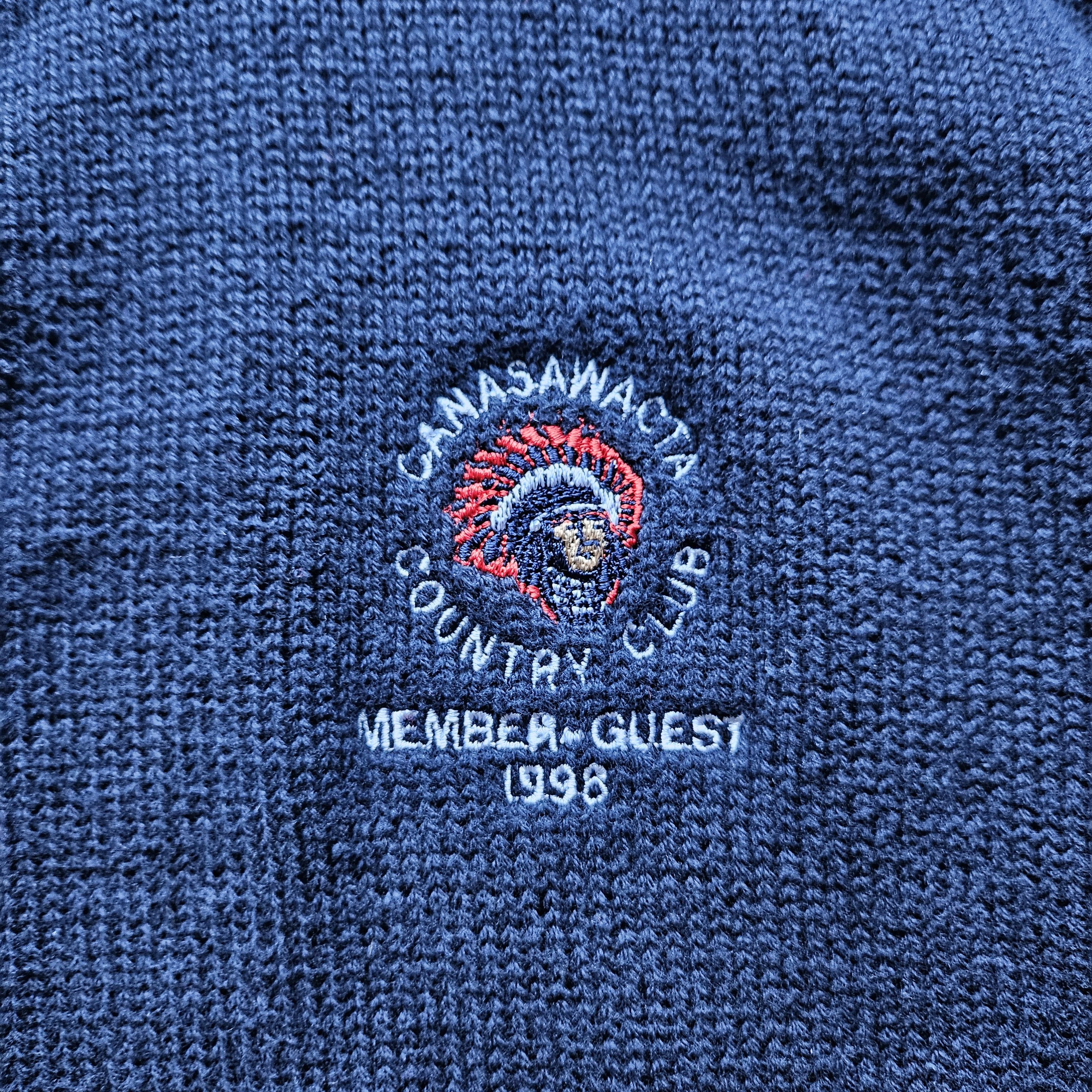 Vintage Vintage 90s Golf Club Sweater Pullover Crewneck Cotton Size US XL / EU 56 / 4 - 4 Thumbnail