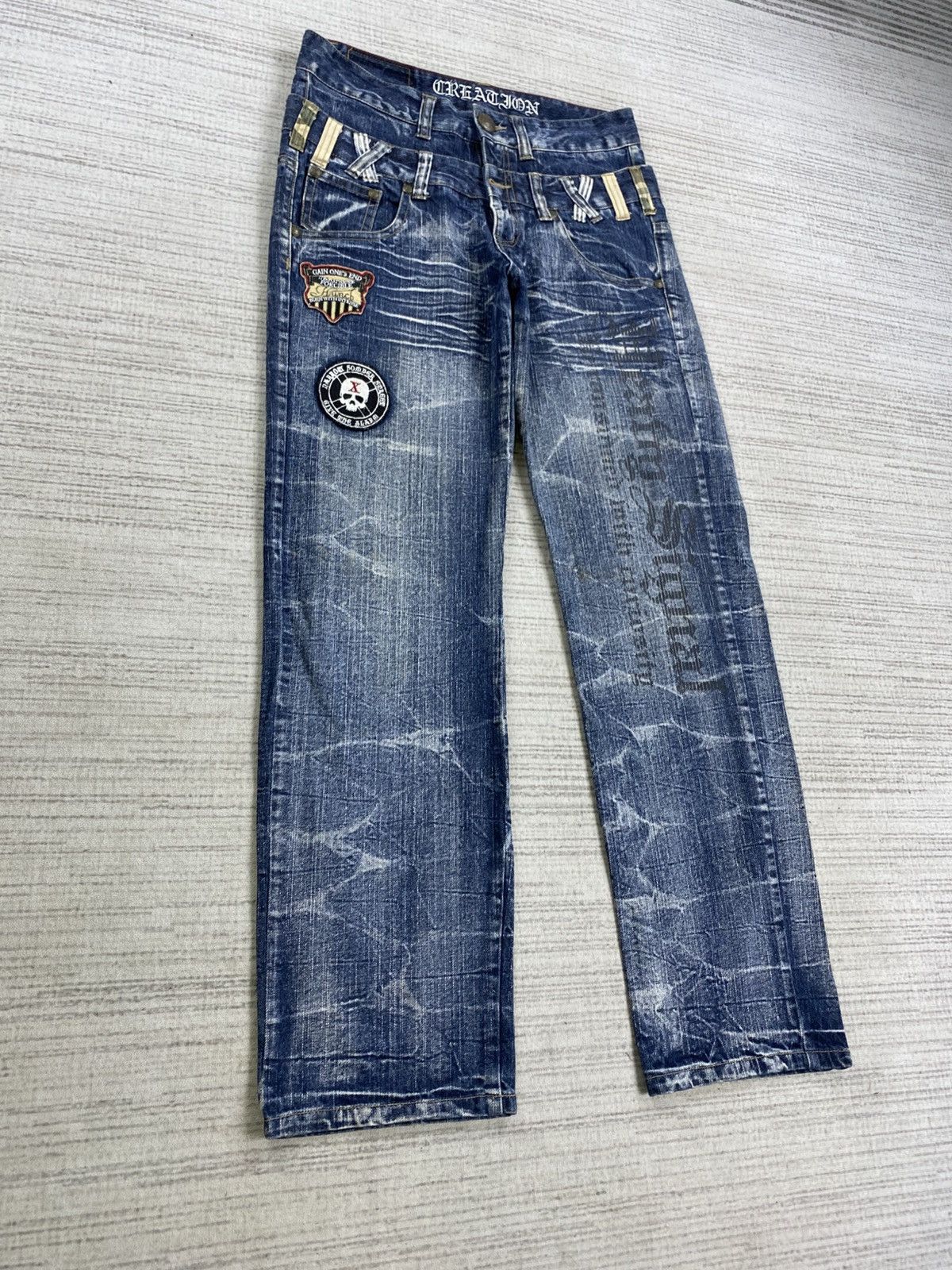 Hysteric Glamour Vintage Hysteric Style Creation Double Waist Denim Pants Size US 32 / EU 48 - 3 Thumbnail