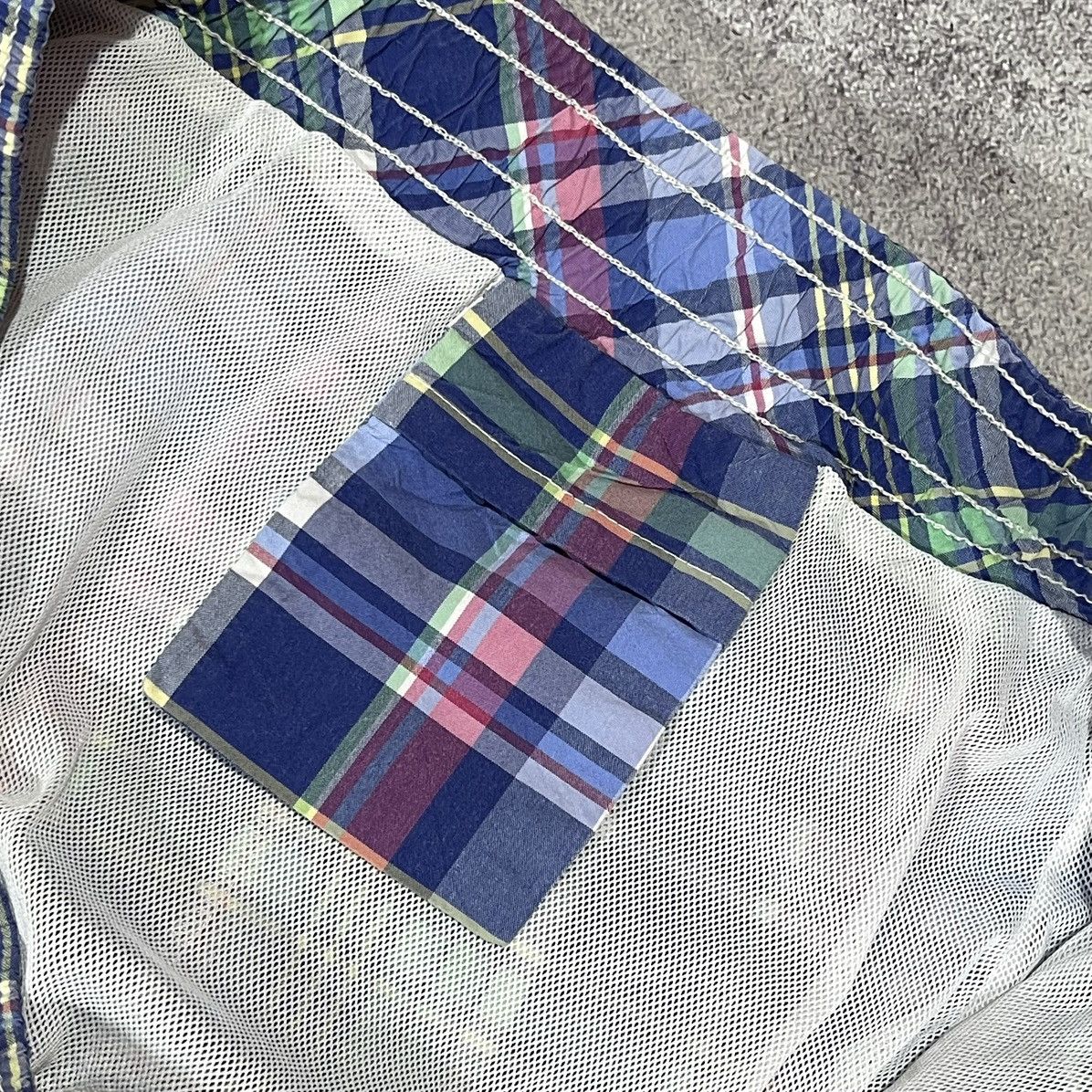 Polo Ralph Lauren × Vintage Polo by Ralph Lauren Y2K Check Swimwear Shorts Size L Size US 34 / EU 50 - 4 Thumbnail