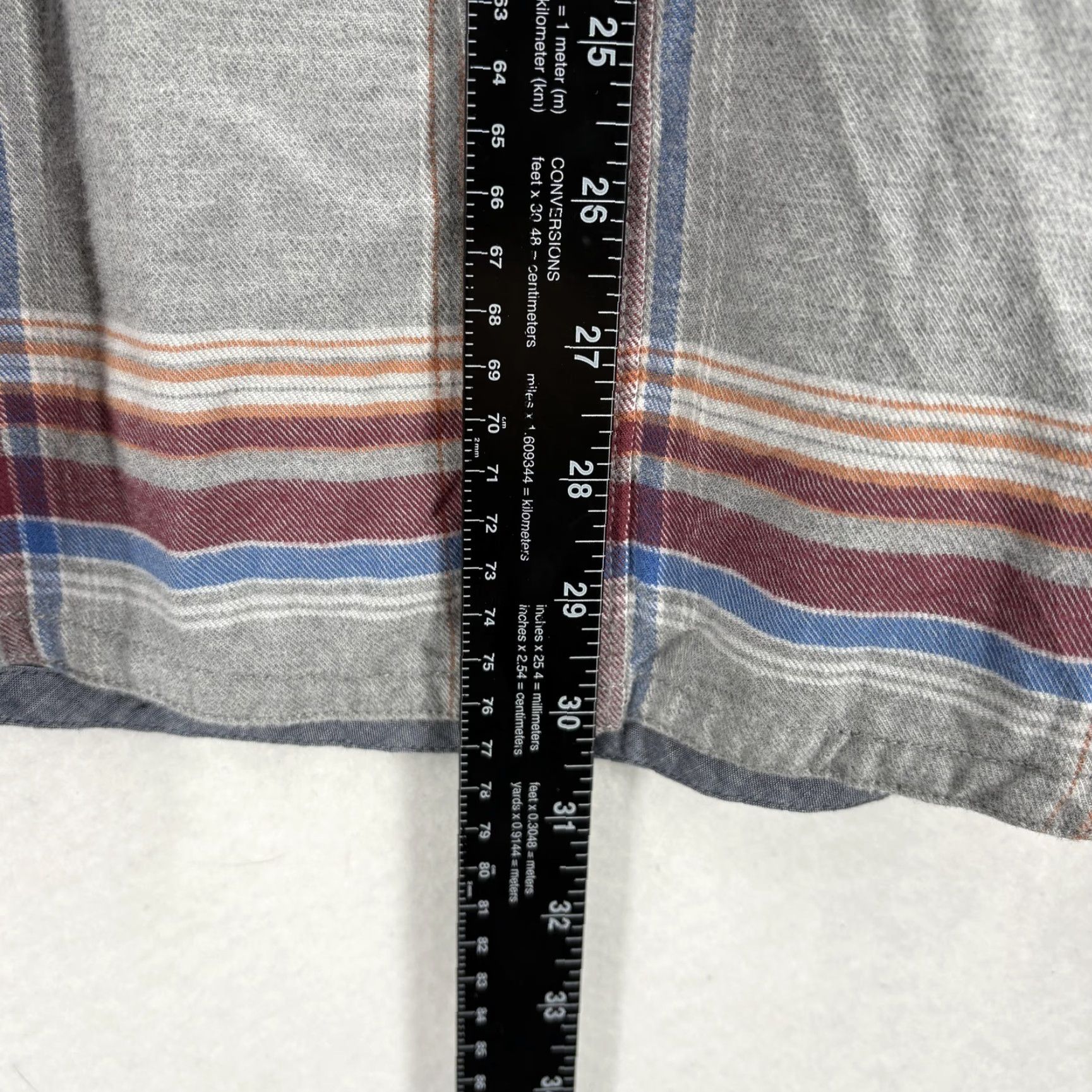 Tommy Bahama Tommy Bahama Shirt Mens Extra Large Gray Plaid Canyon Beach Flannel Button Front Shirt Size US XL / EU 56 / 4 - 7 Thumbnail