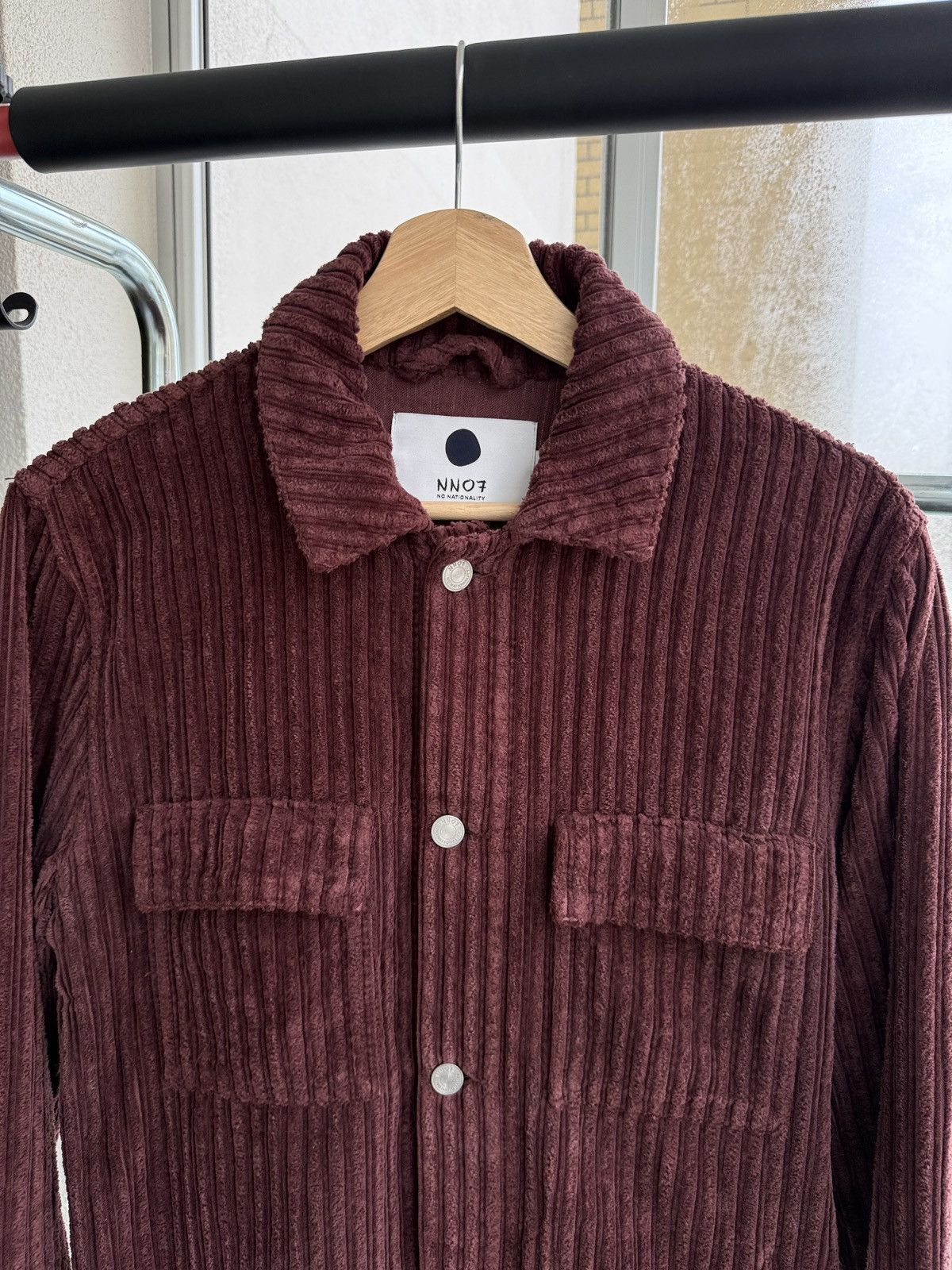 NN07 NN07 - Vincenzo Cotton-Corduroy Jacket - Men - Burgundy Size US S / EU 44-46 / 1 - 2 Thumbnail