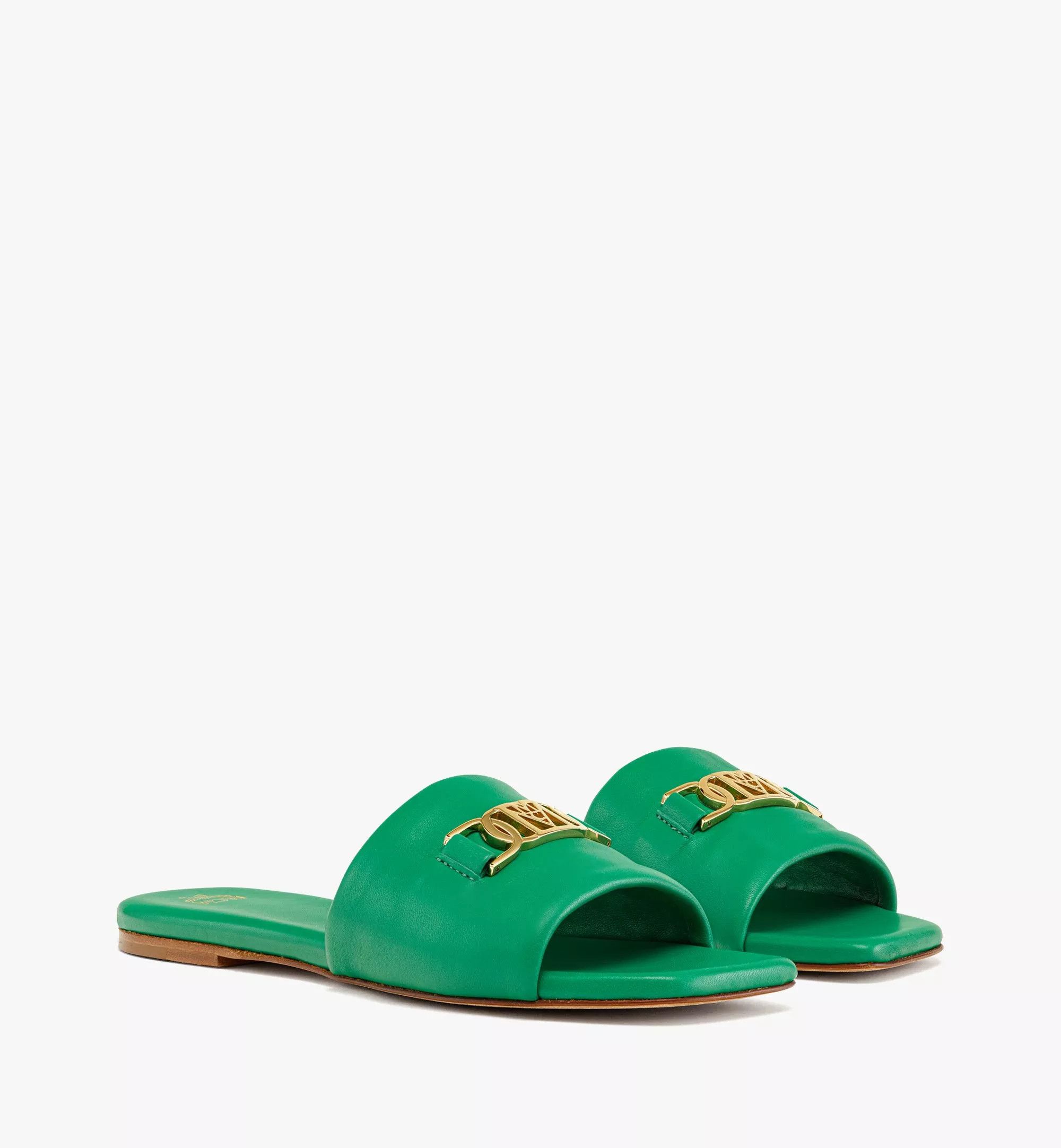 MCM o1mt1gz0125 Slides in Green Size US 5 / IT 35 - 1 Thumbnail