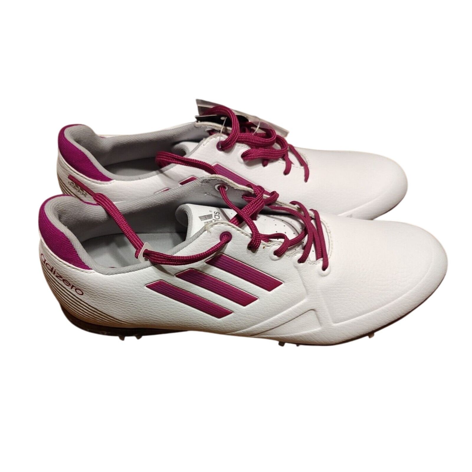 Adidas NEW Adidas Adizero Tour Golf Shoe White Purple Size 10 Size US 10 / IT 40 - 1 Thumbnail