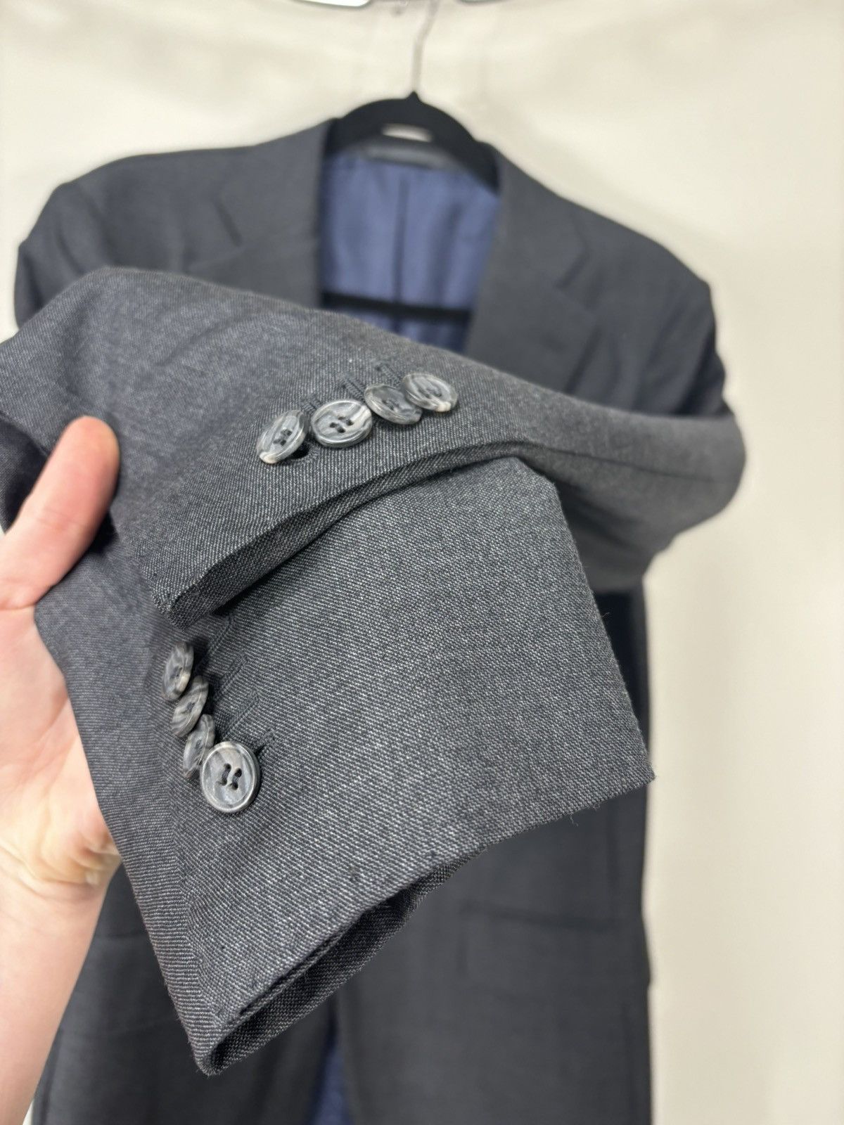 Suitsupply Suitsupply Men’s Gray 2-Buttons Formal Wool Blazer Jacket Size 40L - 9 Thumbnail