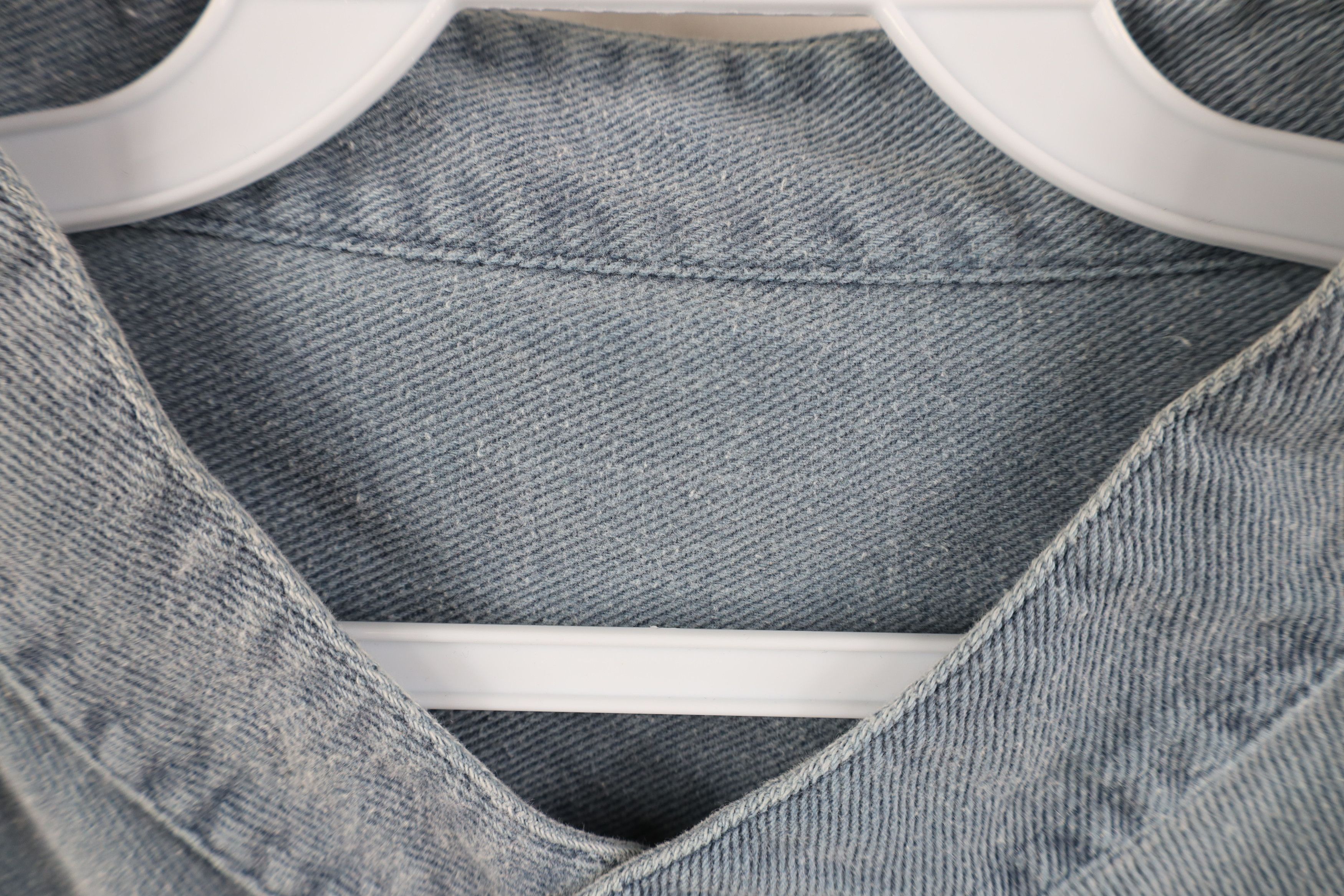 Vintage Vintage 90s Streetwear Cotton Twill Band Collar Button Shirt Size US XXL / EU 58 / 5 - 7 Thumbnail