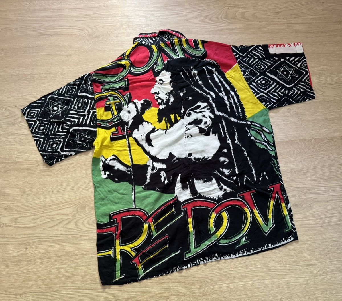 Bob Marley Vintage 90’s Bob Marley y2k All Over Print Reggie Shirt Size US XL / EU 56 / 4 - 4 Thumbnail