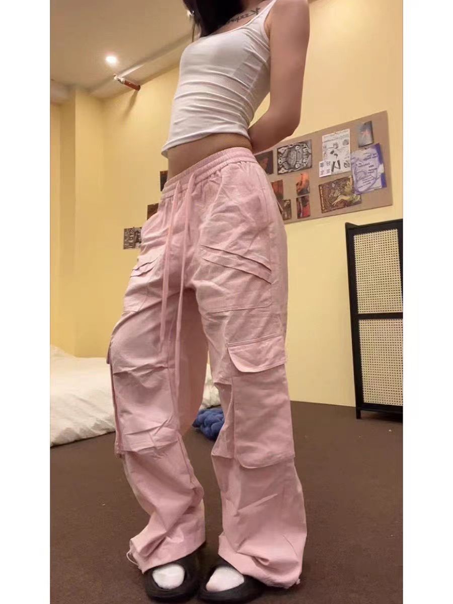Pink High Street Vintage Casual Jeans