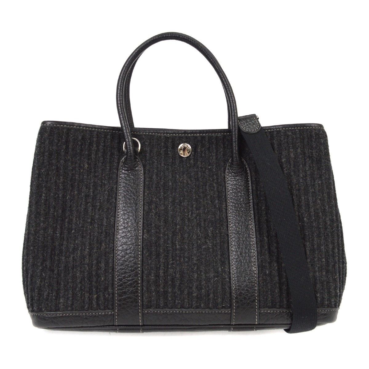 Hermes Hermes Garden Party Tote Wool and Leather Size ONE SIZE - 1 Thumbnail