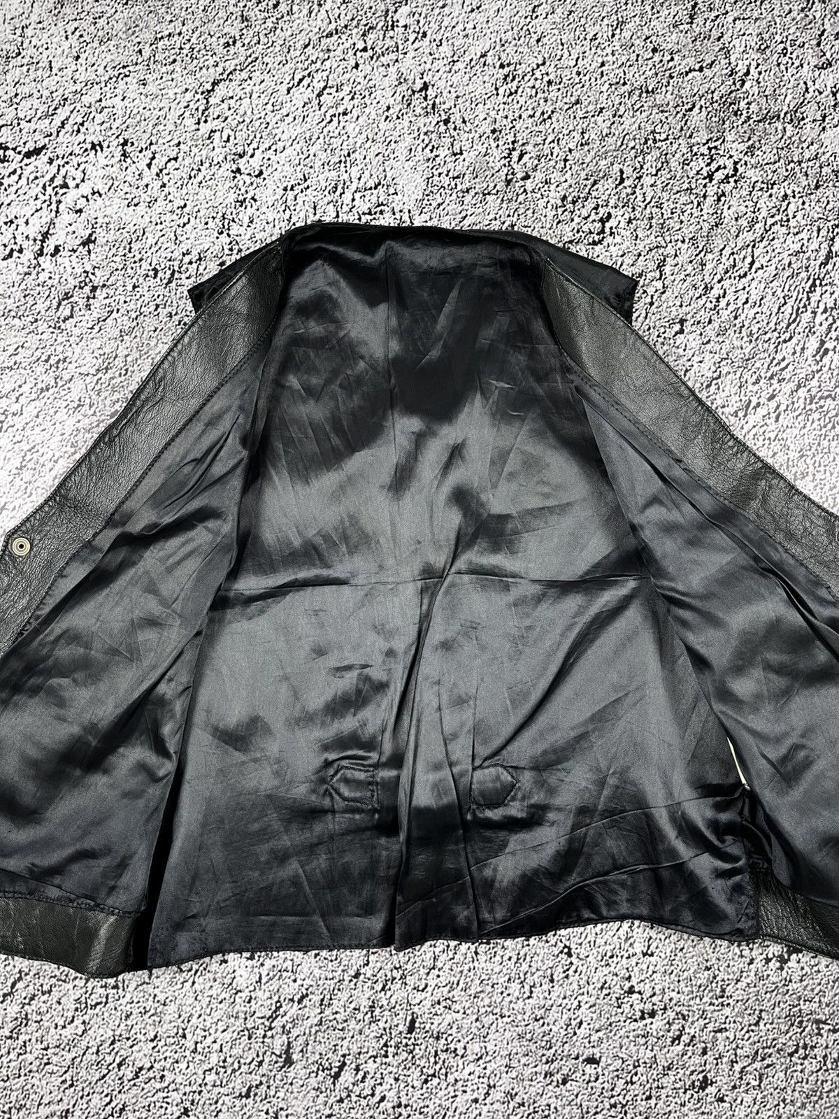Leather Vintage 80s Leather biker motorcycle vest jacket grunge Size US M / EU 48-50 / 2 - 5 Thumbnail