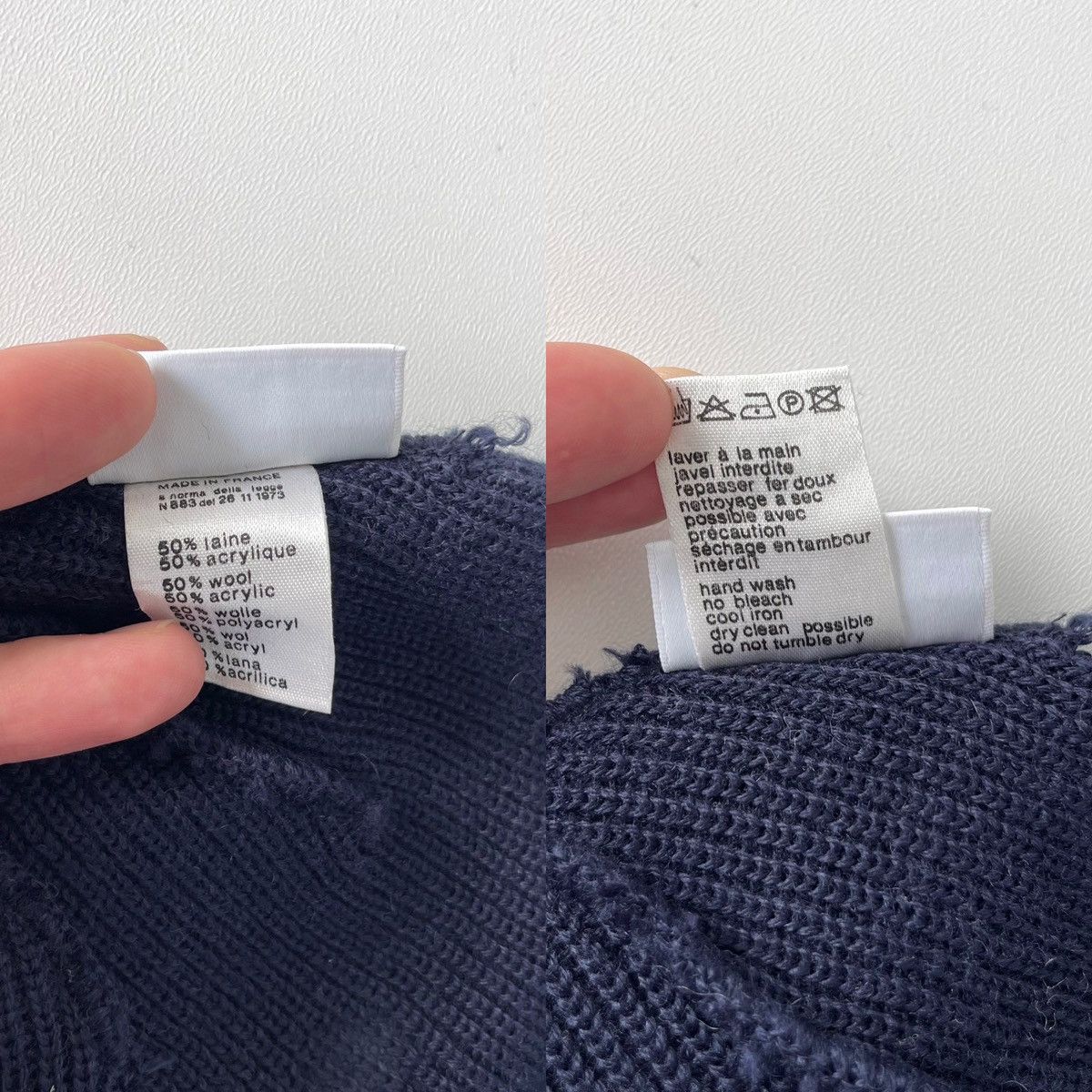 Lacoste Lacoste Logo Wool/Acrylic Vintage Beanie Hat Blue Y2K Size ONE SIZE - 12 Thumbnail