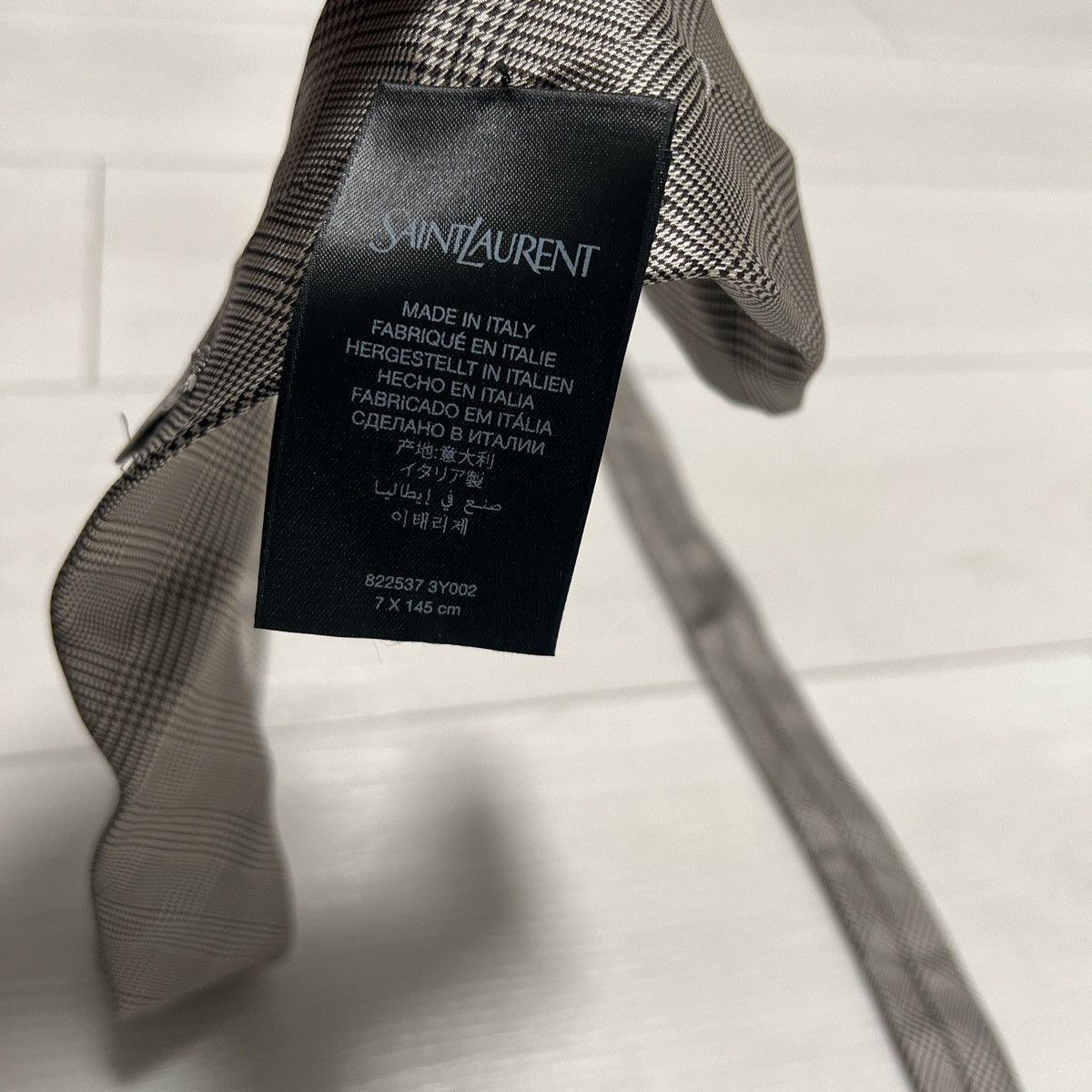 Saint Laurent Paris Saint Laurent Silk Tie Size ONE SIZE - 5 Thumbnail
