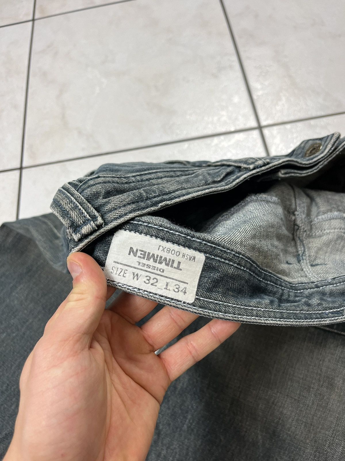 Diesel × Vintage Vintage rare Diesel timmen distressed y2k jeans pants washed Size US 32 / EU 48 - 19 Thumbnail