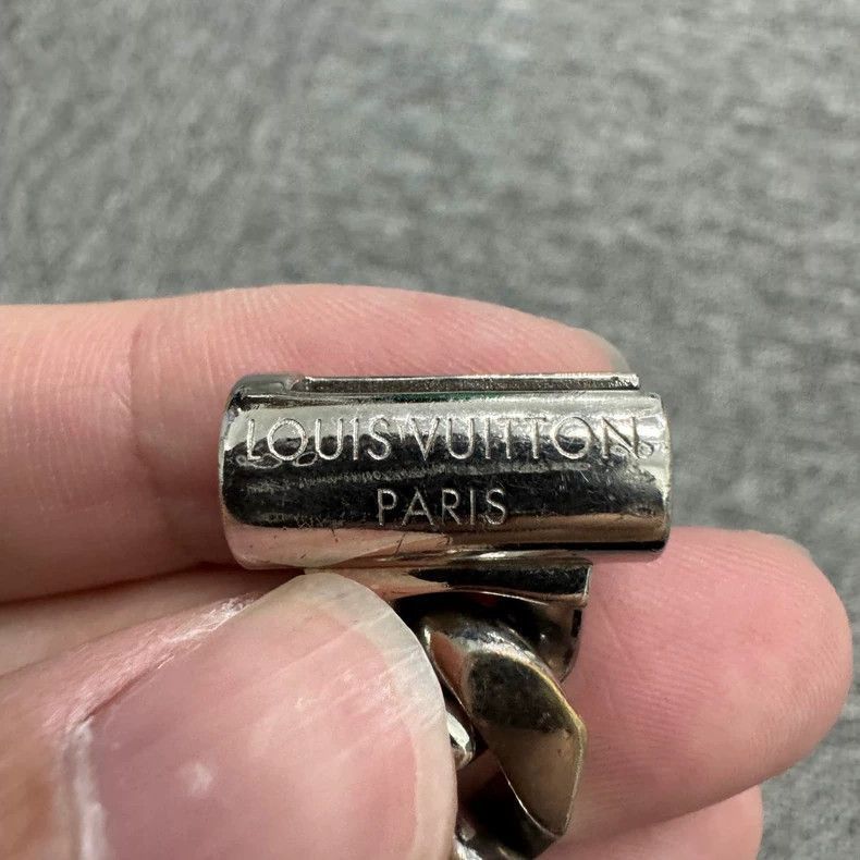 Louis Vuitton Silver Cuban Bracelet-2507