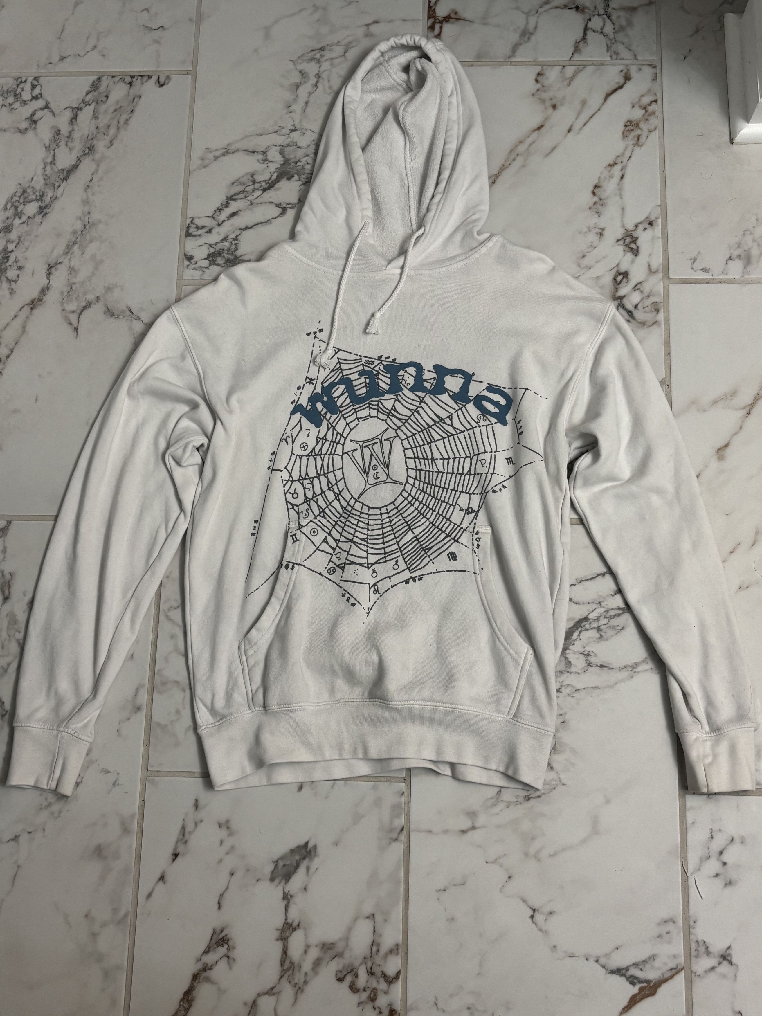 Sp5der Spider Worldwide Wunna Hoodie White - Sp5der / Gunna Size US M / EU 48-50 / 2 - 1 Thumbnail