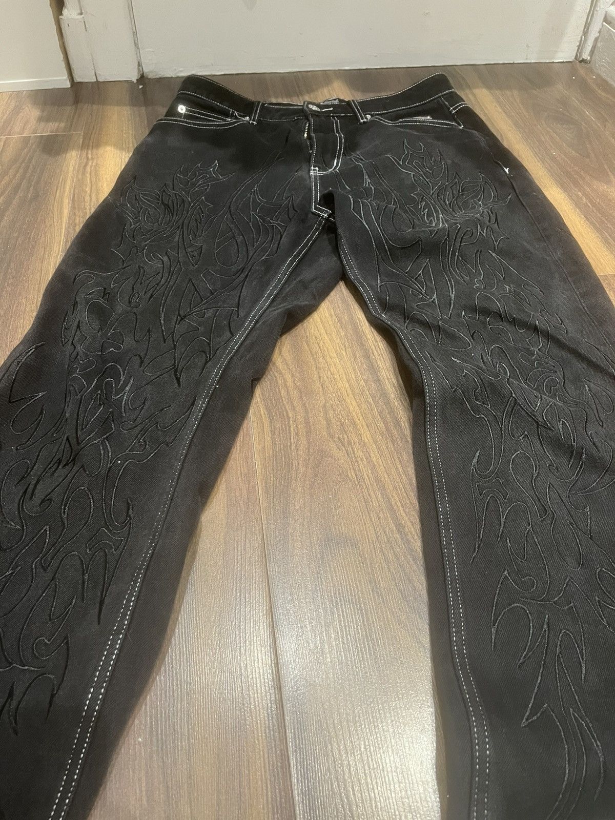 Revenge Revenge Contrast Stitch Jeans Size US 32 / EU 48 - 1 Thumbnail