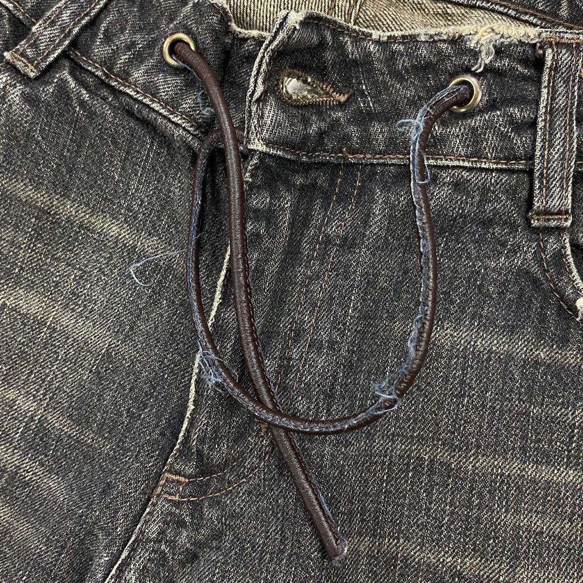 Neil Barrett Aged Vintage Denim Cuffed Pants Size US 32 / EU 48 - 7 Thumbnail