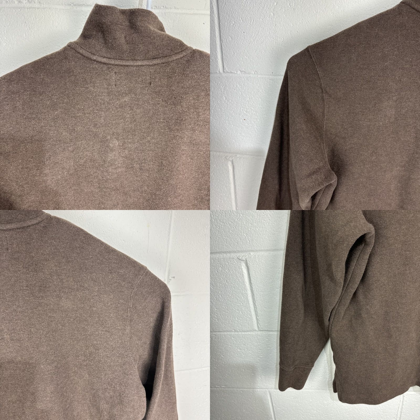 Polo Ralph Lauren VINTAGE Polo Ralph Lauren Sweater Mens XL Brown 1/4 Zip Knit Pullover Long Sleeve Size US XL / EU 56 / 4 - 9 Thumbnail