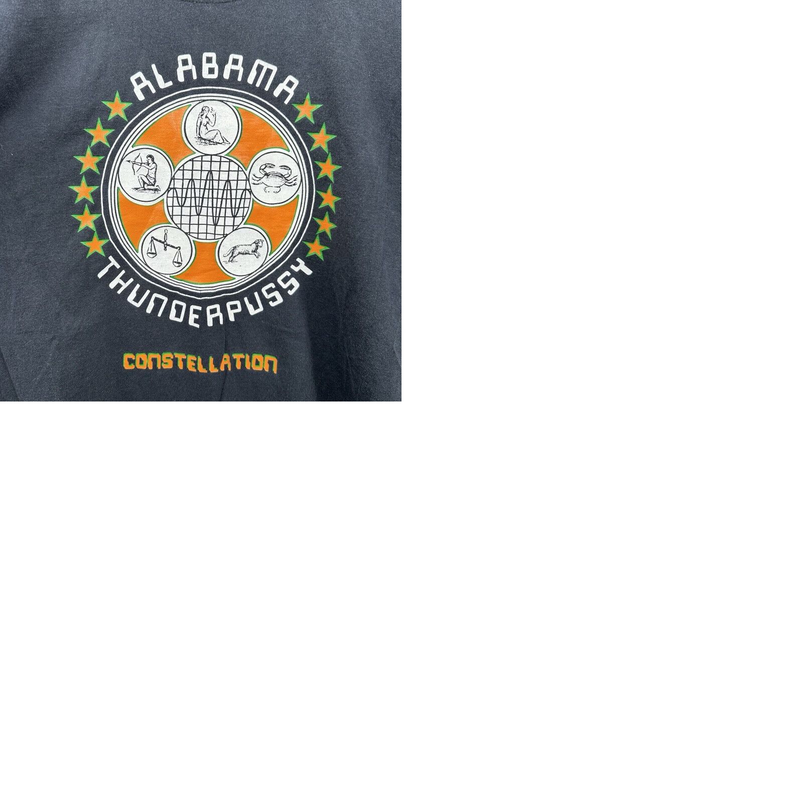 Vintage VINTAGE Alabama Thunderpussy Concert Tour Shirt Mens L Constellation Punk Shirt Mens L Black 1990s Graphic Tee Size US L / EU 52-54 / 3 - 10 Thumbnail
