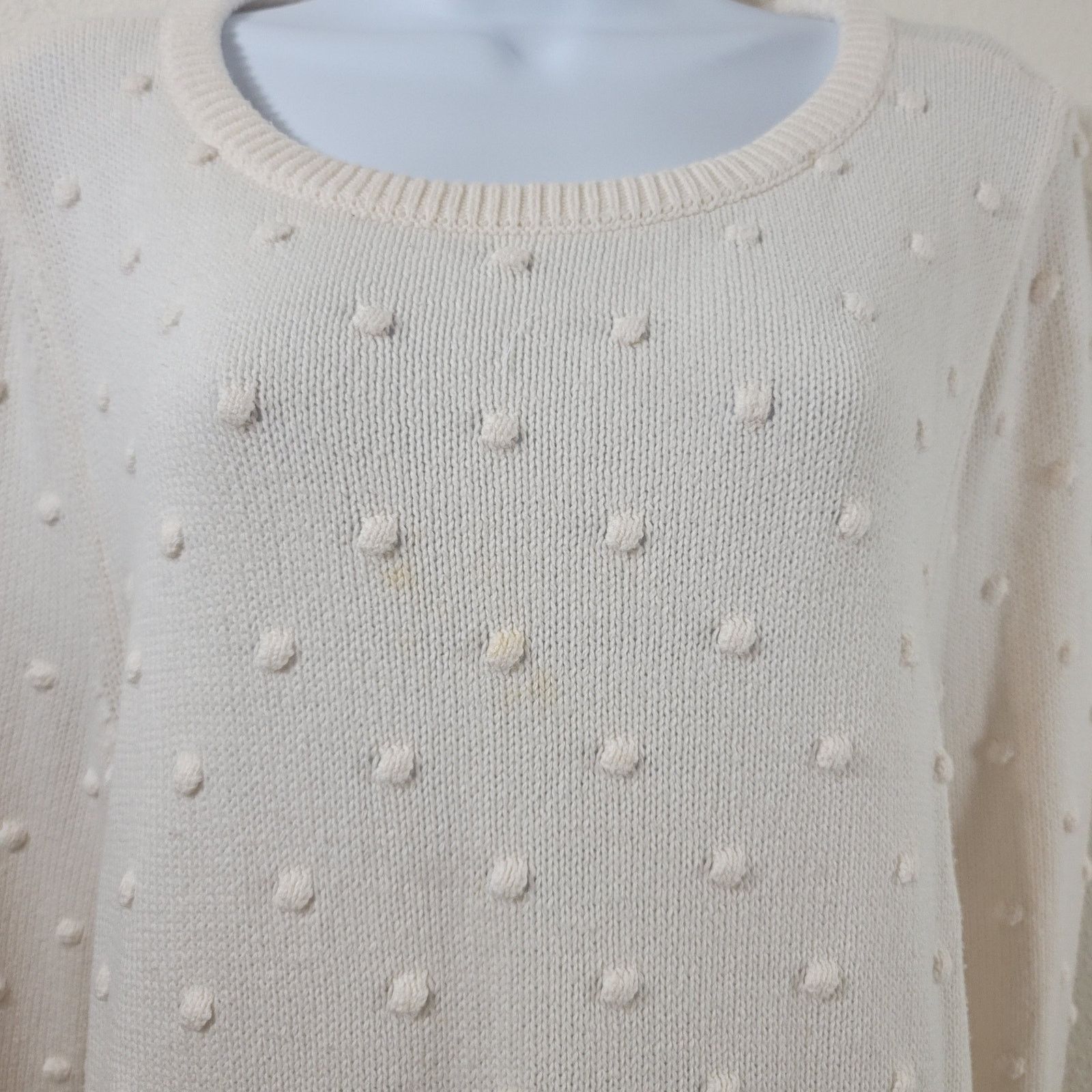 Other Girls With Curves Lane Bryant White Sweater 18 20 Size XXL / US 16-18 / IT 52-54 - 2 Thumbnail